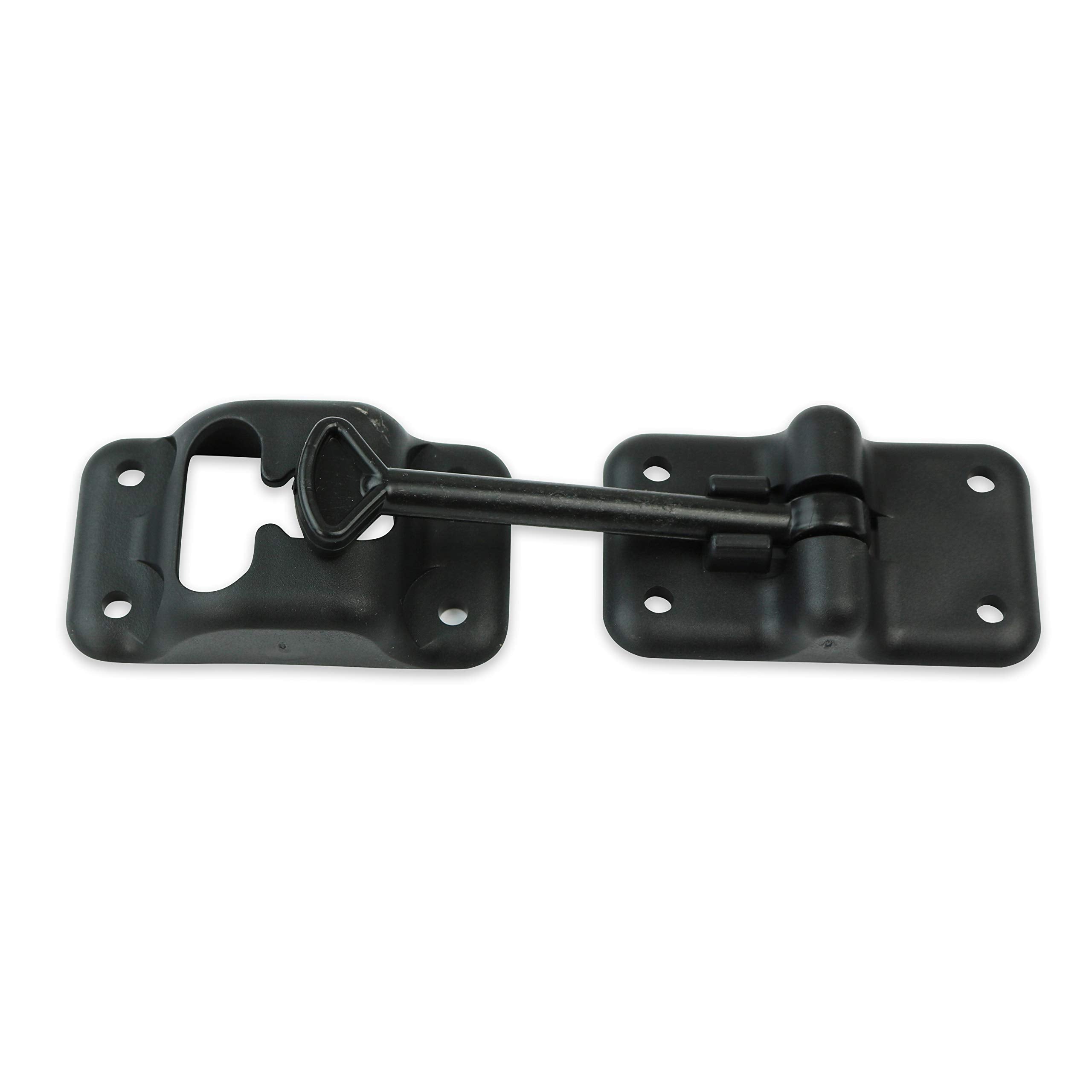 Leisure Coachworks RV T-Style Door Holder Catch, 4" Black Plastic, 4-Pack, Model Catch-4"-6"