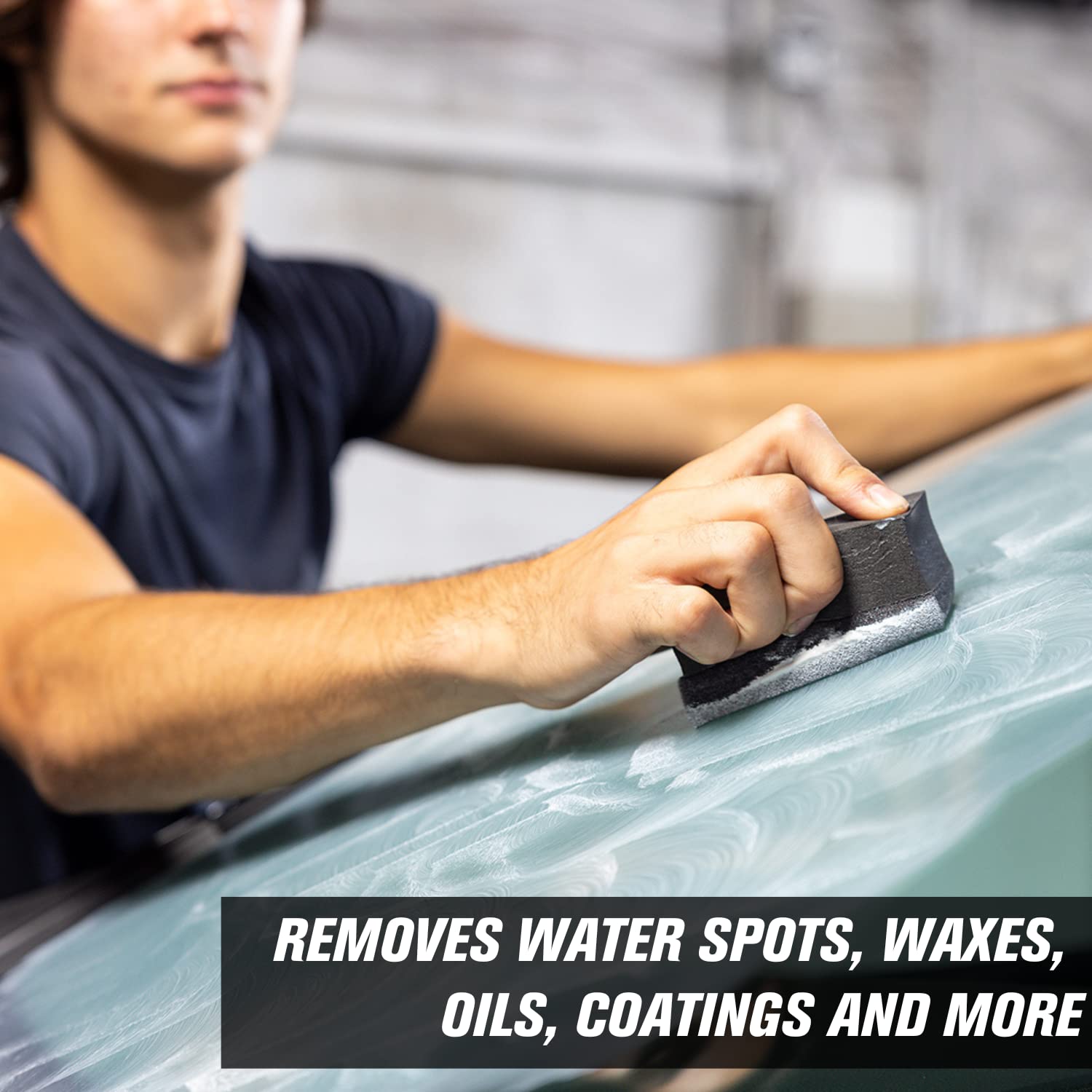 Invisible Glass 91411 Water Spot Remover Kit, 3.38 oz - Eliminates Coatings & Restores Automotive Glass