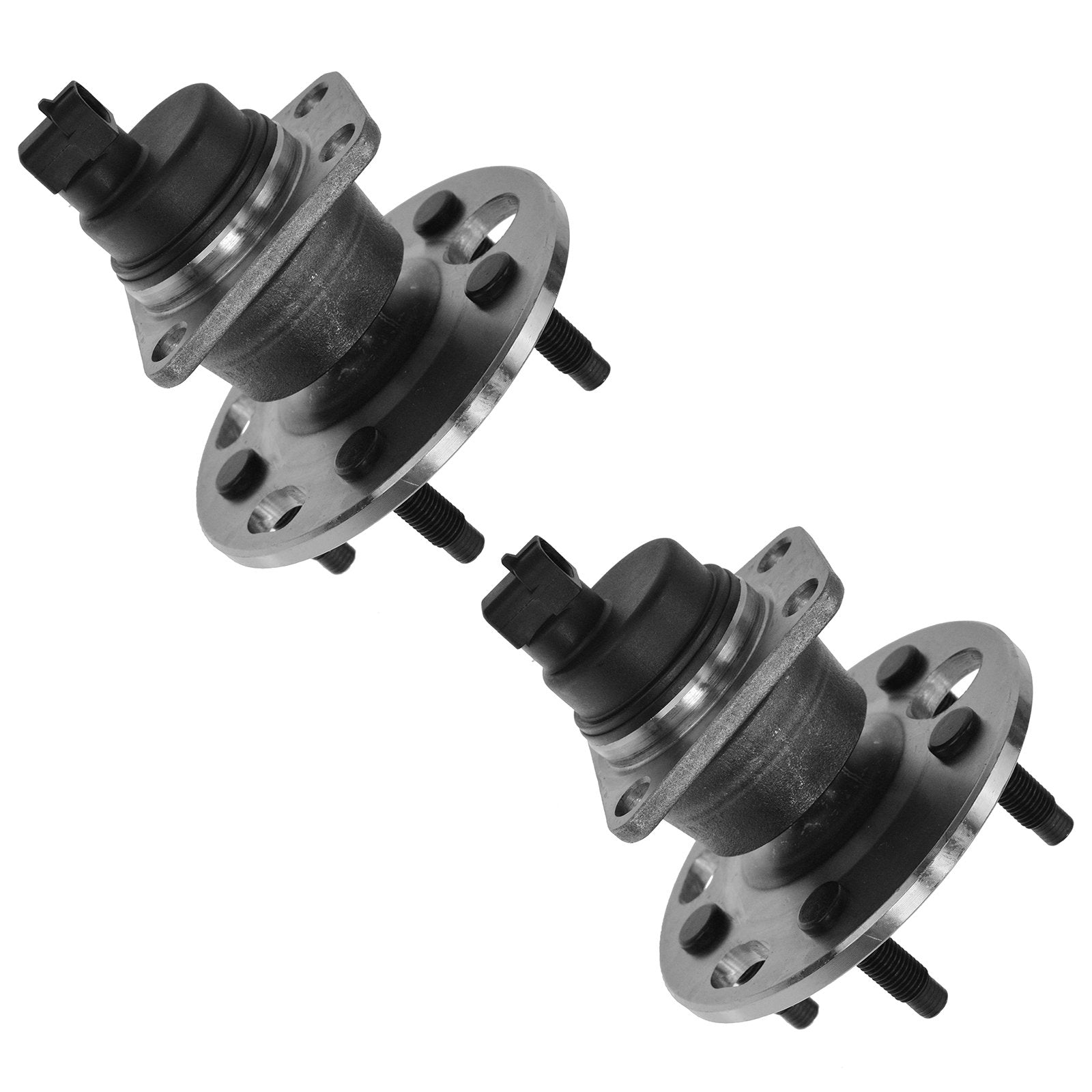 Rear Wheel Hubs & Bearings W/Abs Pair Set For Buick Cadillac Chevy Olds Pontiac