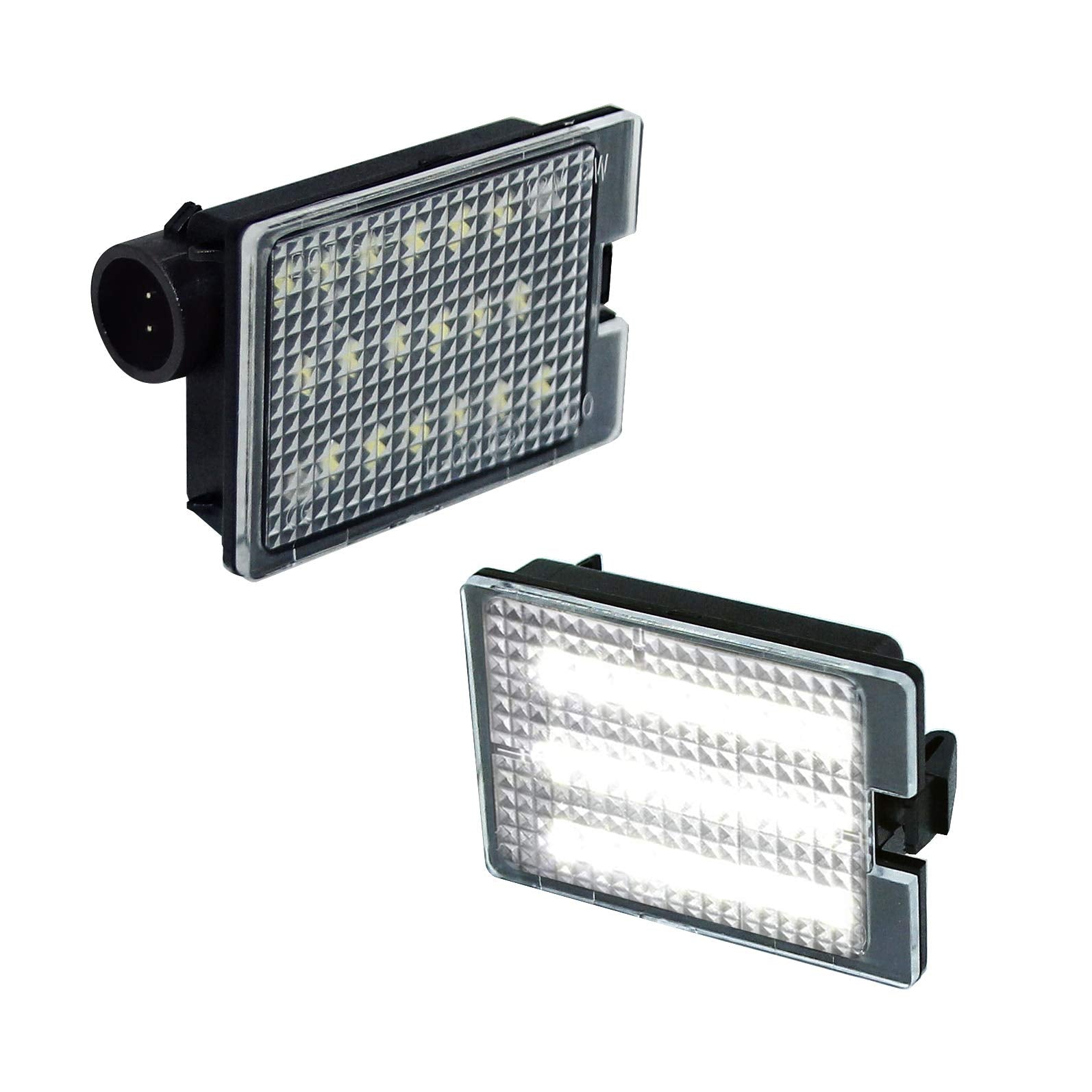 D-Lumina Led License Plate Lights Assembly Compatible With 2014-2024 Dodge Durango Pickup Truck, 6000K White 2-Pieces