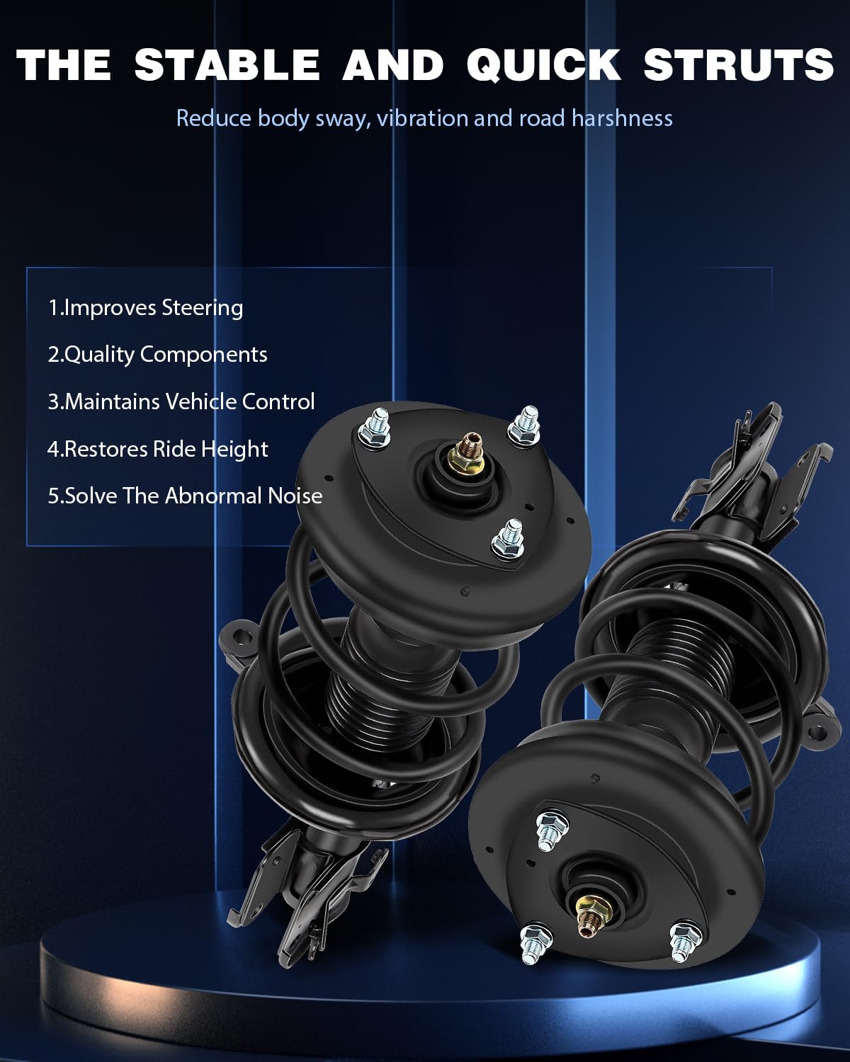 Eccpp Front Pair Complete Strut Assembly Shock Absorber Shocks And Struts Front For 2001 2002 2003 For Acura El,2001 2002 2003 2