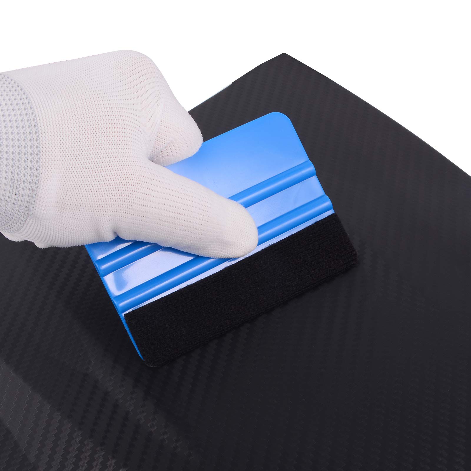 EHDIS Vinyl Squeegee Set - 10pcs Felt Edge Wallpaper Tool, 4 Inch, Blue