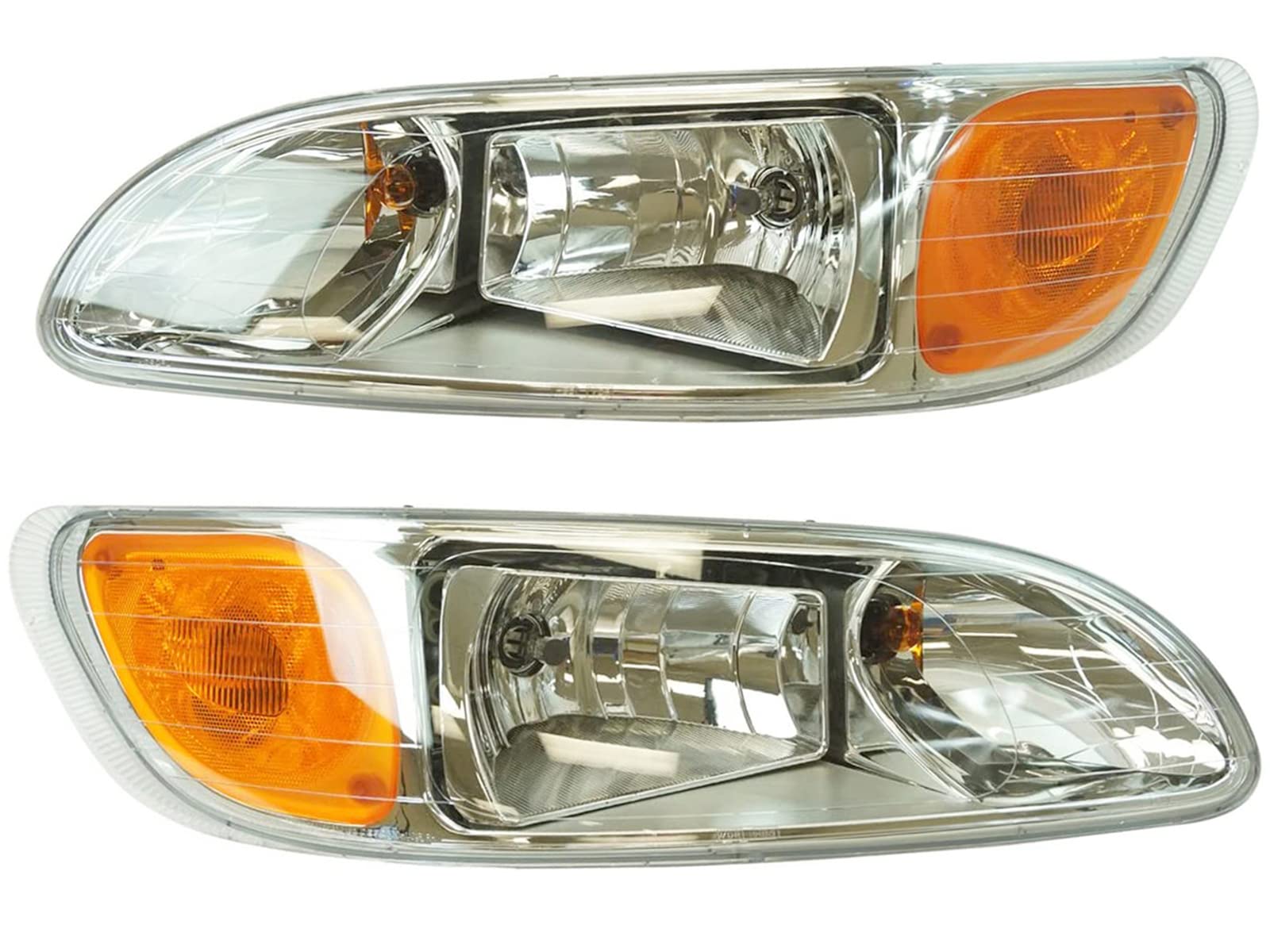 APA Replacement Headlight with Bulb for 2000-2015 Truck 330 335 325 384 337 340 348 382 386 387 Pair Passenger Right RH and Driv