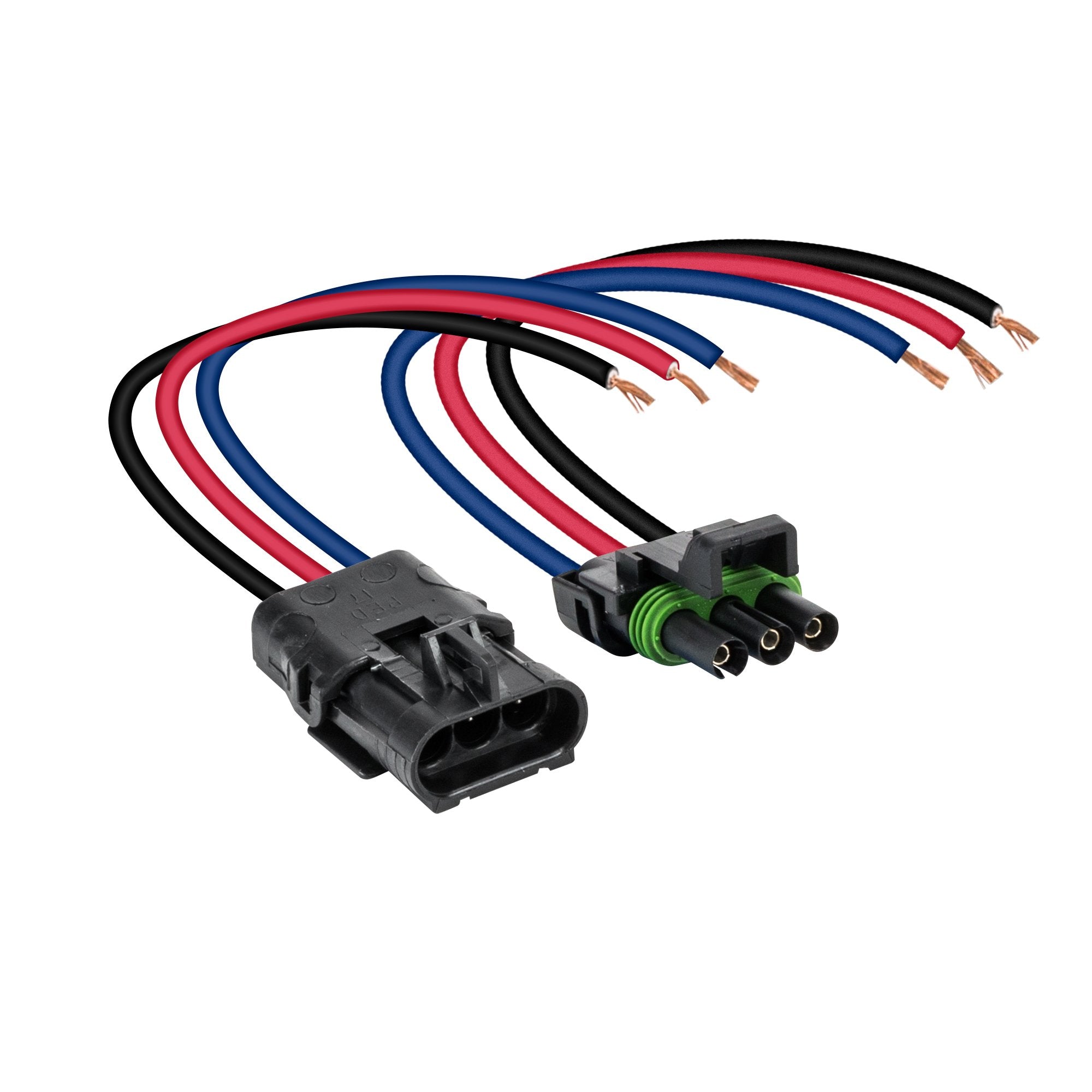 True Mods 3-Wire Weather Pack Connector Kit Assembled With 10'' 12 Awg Wires