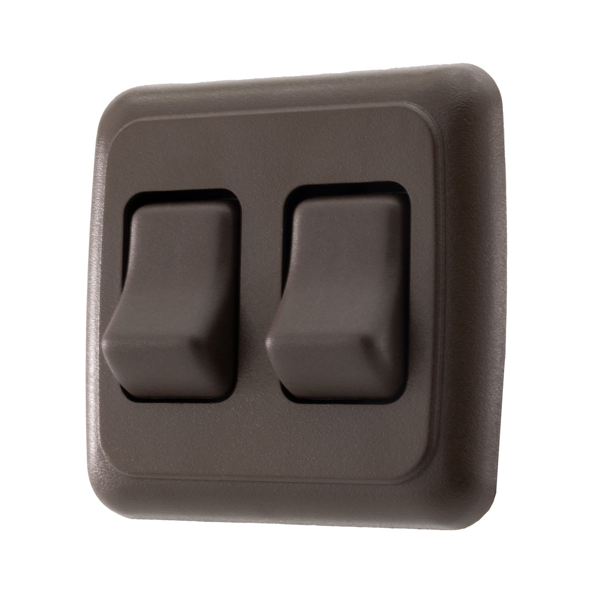 American Technology components Double SPST On-Off Switch with Bezel, 12-Volt, for RV, Trailer, camper (Brown)