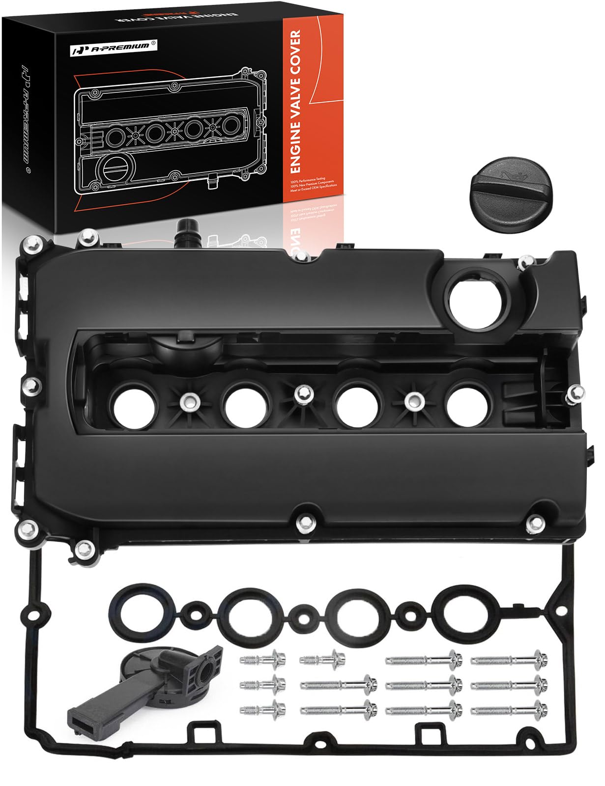 A-Premium Engine Valve Cover Kit Compatible With Chevy Cruze 2010-2016, Sonic 2012-2018, Trax 2013-2020, Aveo 2009-2011, Aveo5 2