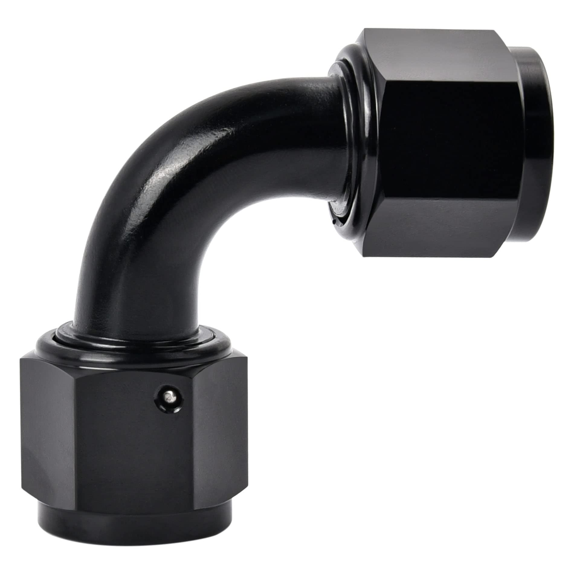 Evil Energy 12An Female To 12An Female 90 Degree Swivel Coupler Fitting Union Adapter Aluminum Black