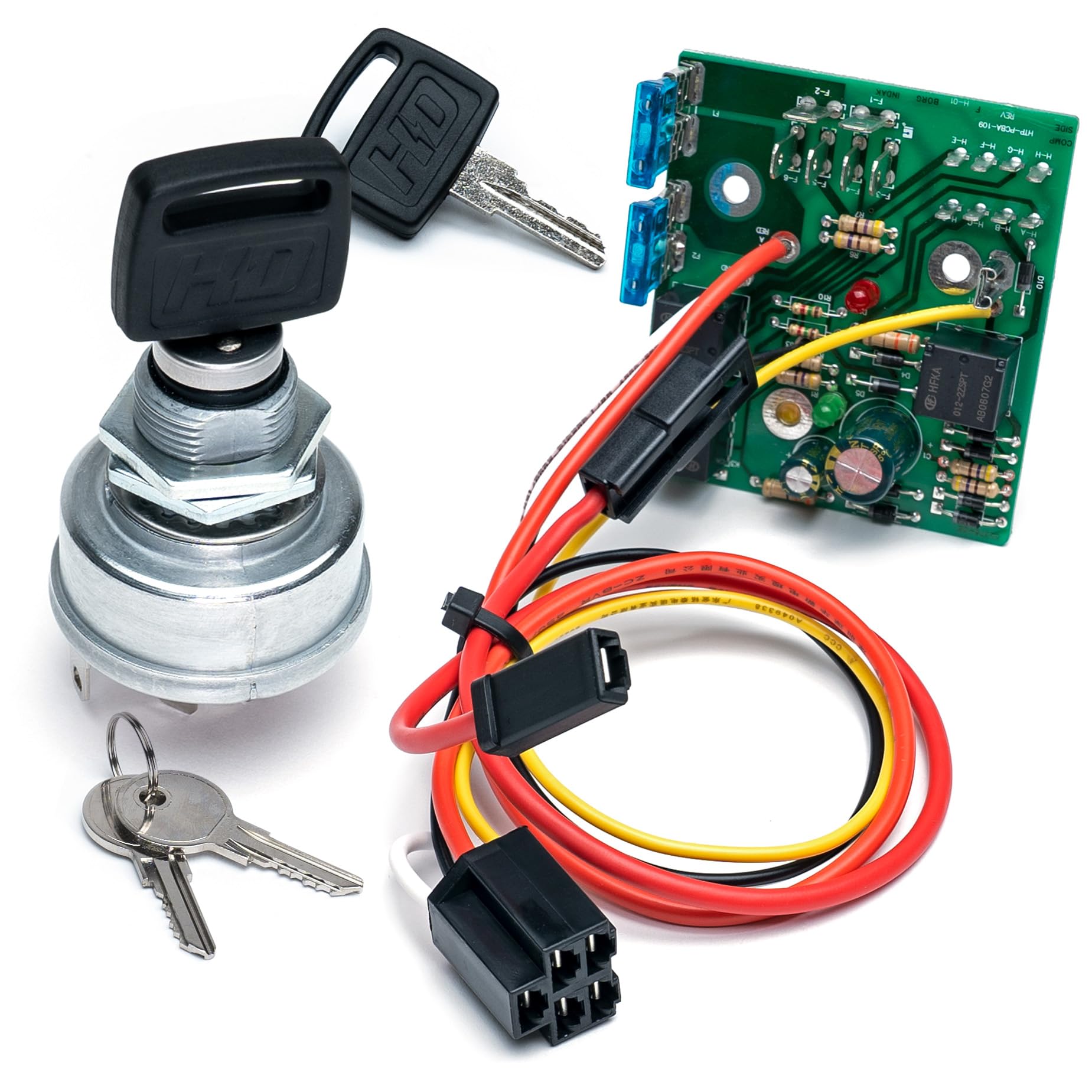 Hd Switch Am132500 Ignition Module Key Switch Oem Upgrade Fits John Deere Gx255 Gx325 Gx335 Gx355, Gt225 Gt235 Gt245, Lx255 Lx266 Lx277 Lx279 Lx280 Lx288 Lx289, 325 335 345 355D Tractors W/ 3 Keys