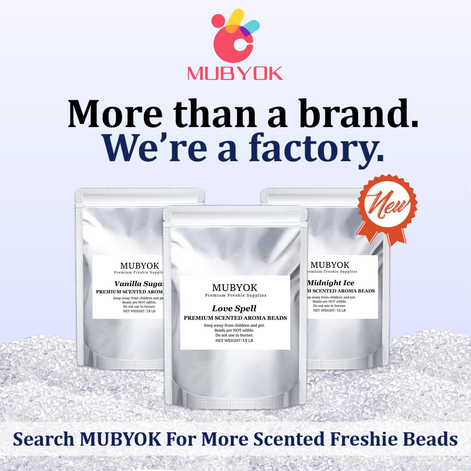 Mubyok 10Lb Premium Unscented Aroma Beads For Diy Car Freshies Eva Beads Bulk Supplies