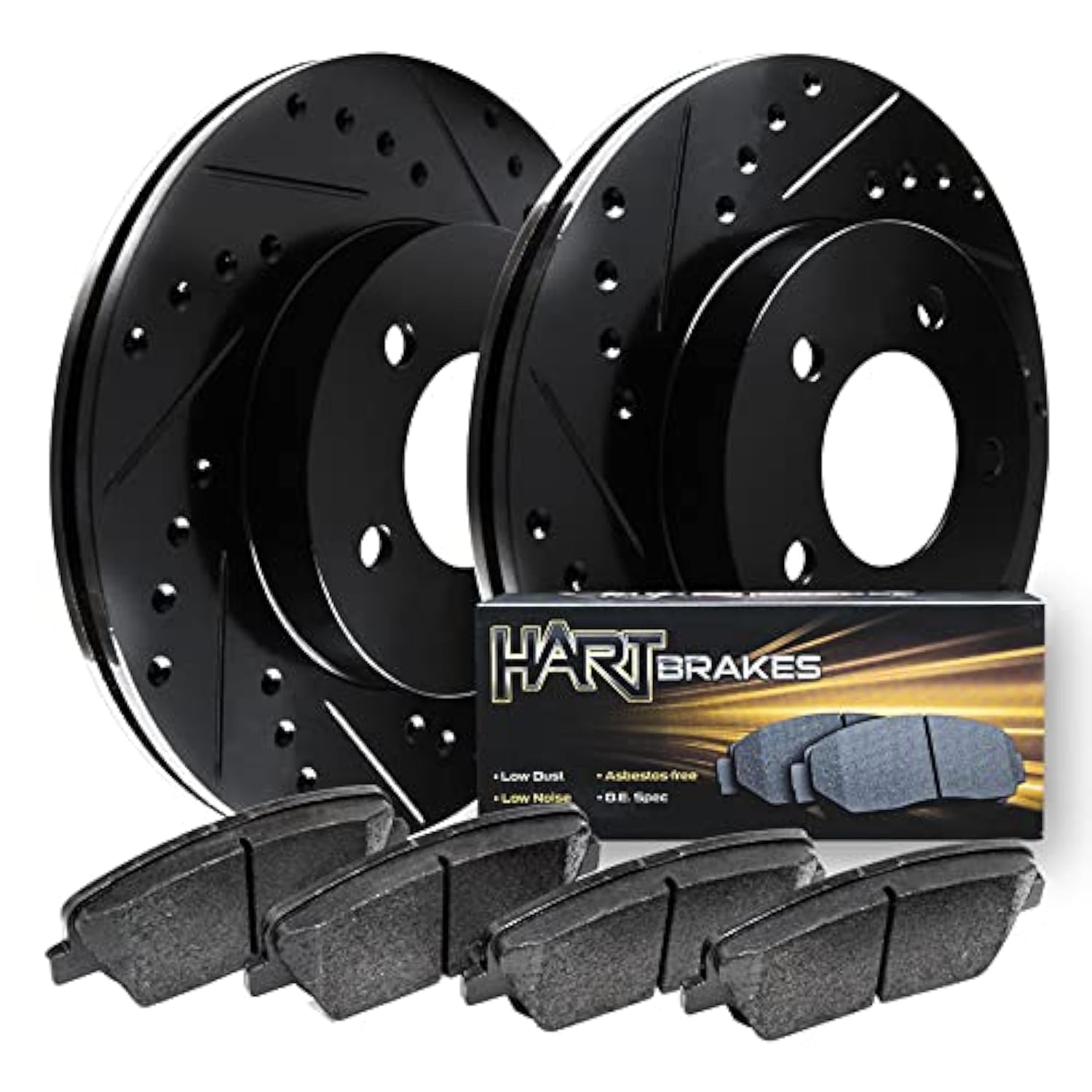 Hart Brakes Front Brakes And Rotors Kit |Front Brake Pads| Brake Rotors And Pads| Ceramic Brake Pads And Rotors - Bhcf.67084.02