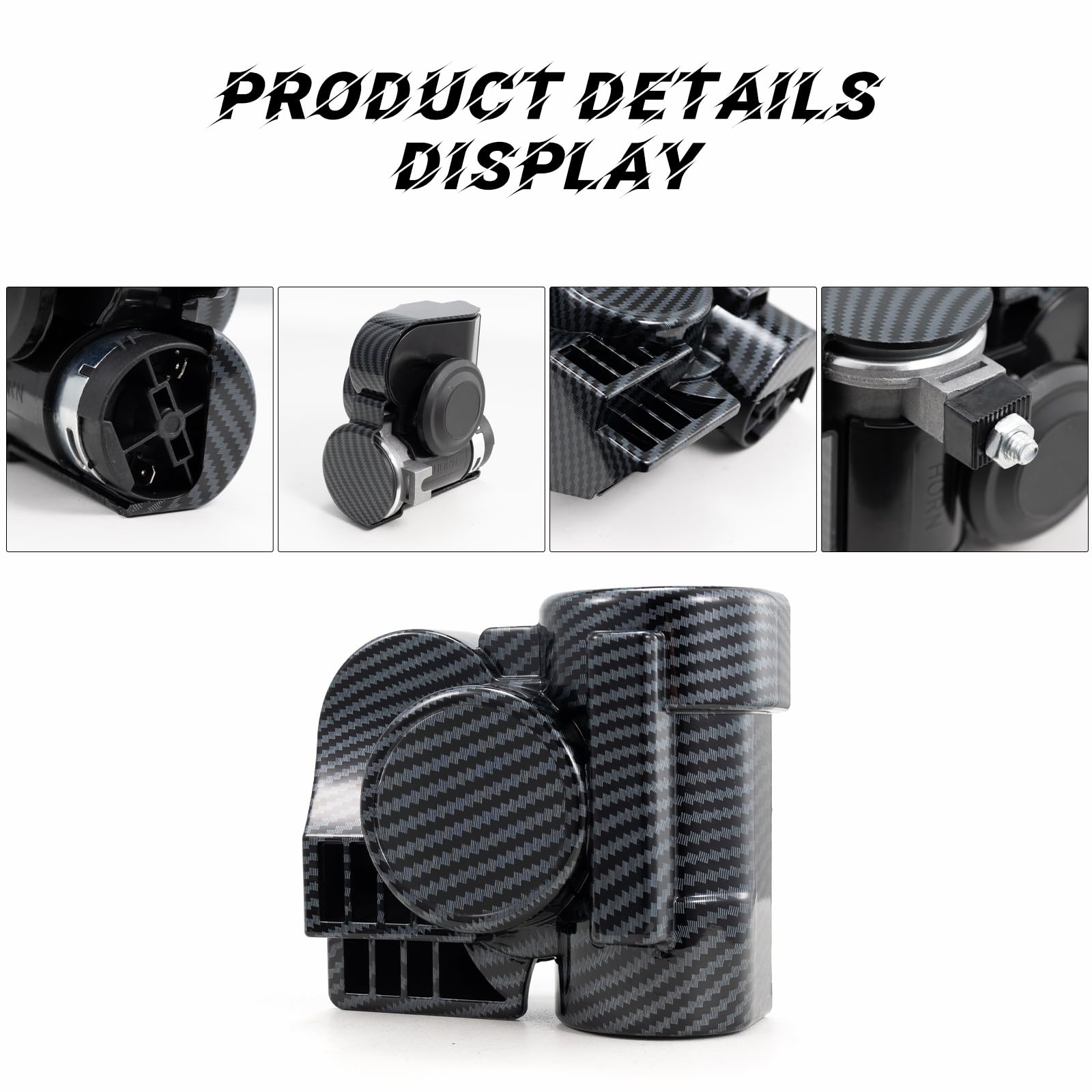 FARBIN Train Horns for Car Motorcycle Truck Air Horn with Horn Cover for Motorcycle 12V Train Sound Car Horns Kit 150DB Super Lo