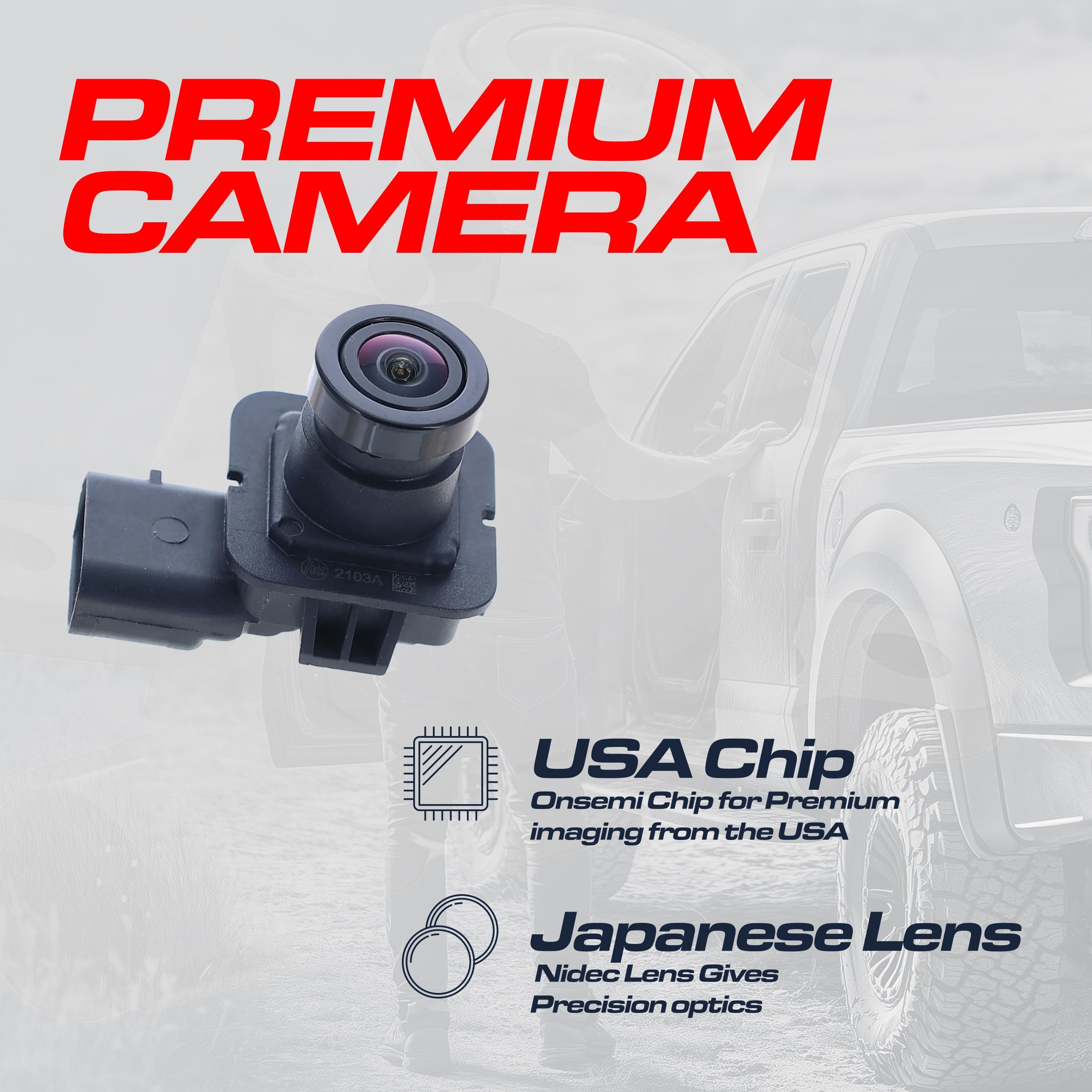 Ford Flex (2013-2019) OEM Replacement Backup Camera OE Part # DA8Z-19G490-A, DA8Z-19G490-C, EA8Z-19G490-A, GA8Z-19G490-A