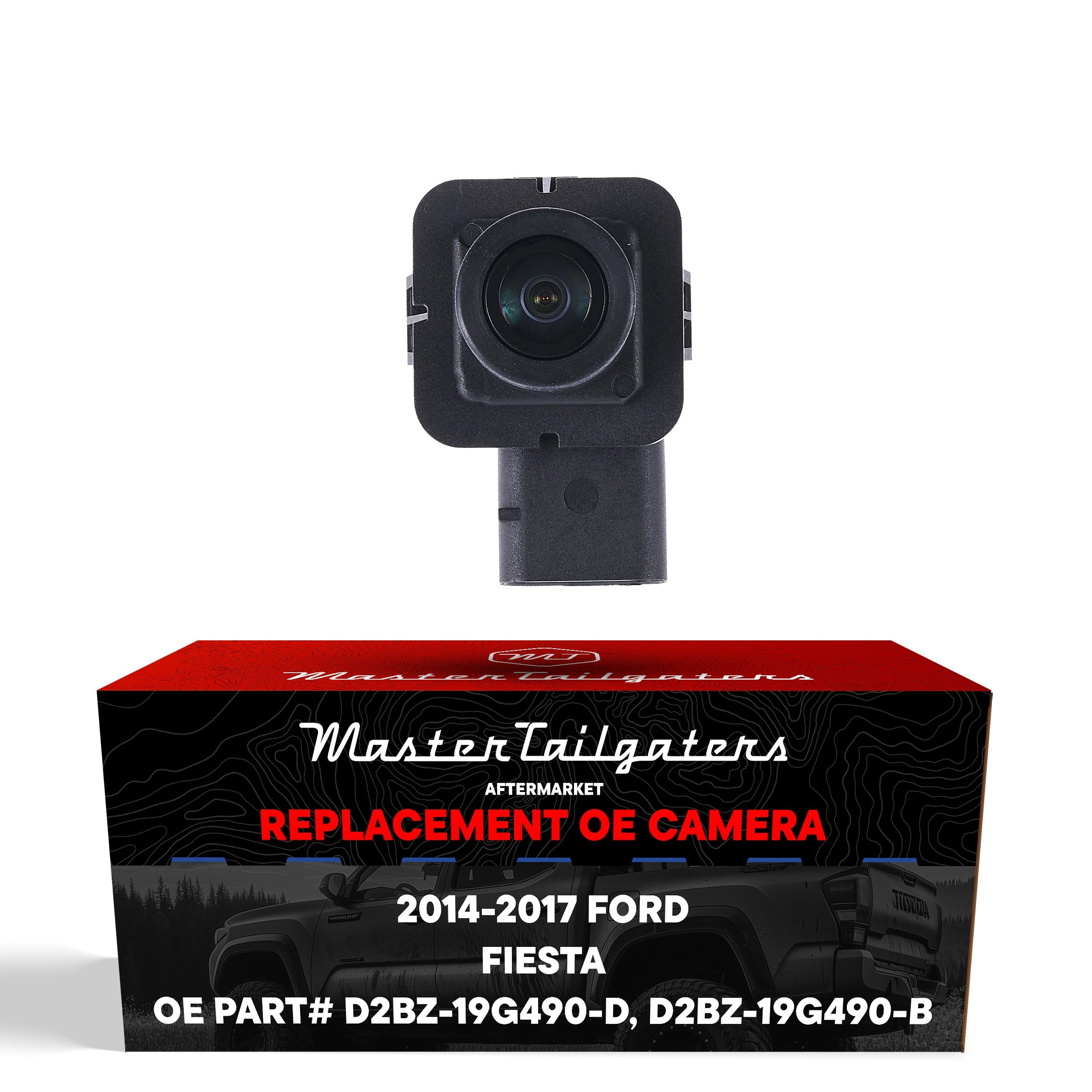 Ford Fiesta Sedan (2014-2017) OEM Replacement Backup Camera OE Part # D2BZ-19G490-B, D2BZ-19G490-D