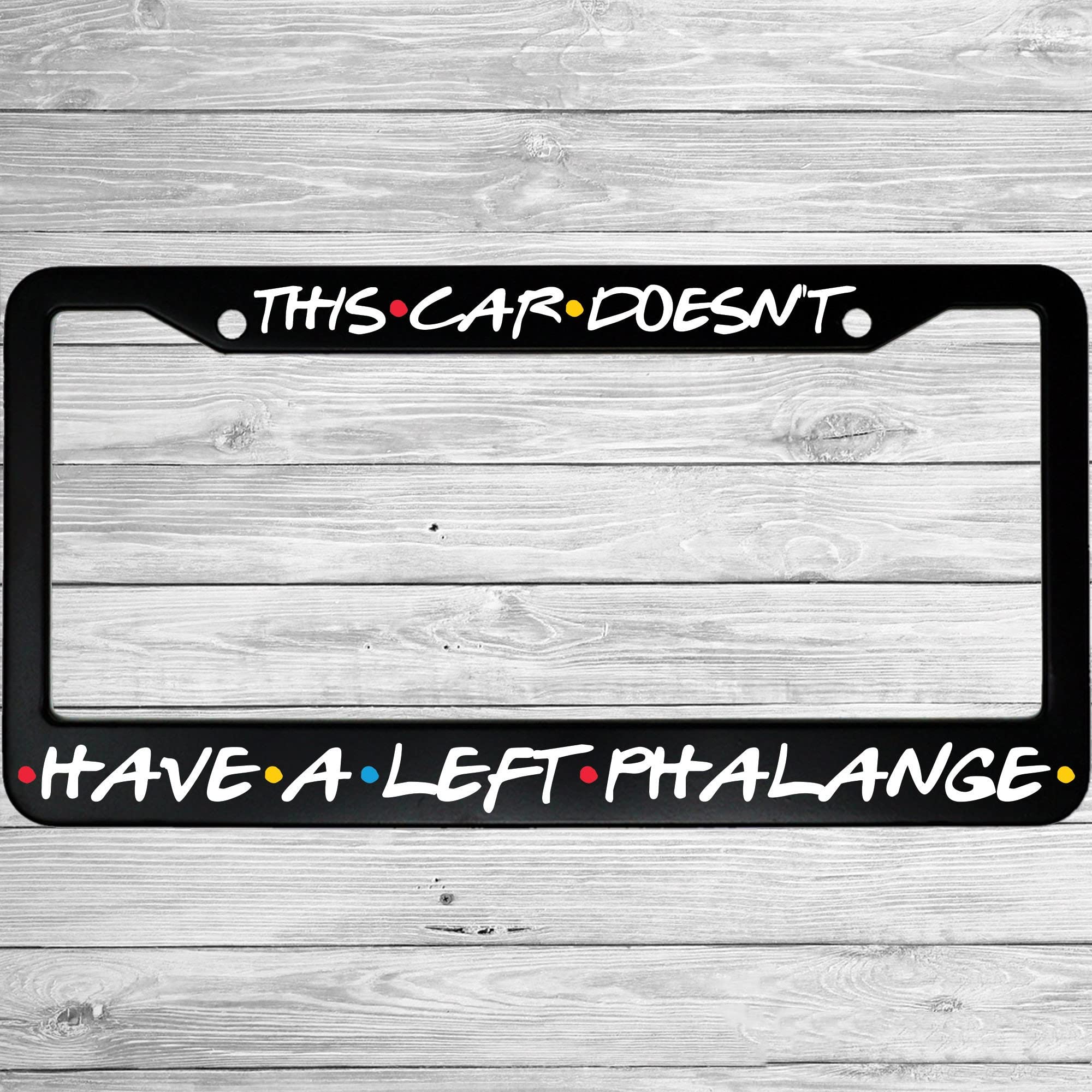 FoDuoDuo Aluminum License Plate Frame - 12"x6", Black, Model frame-118, Durable Cover with 2 Holes