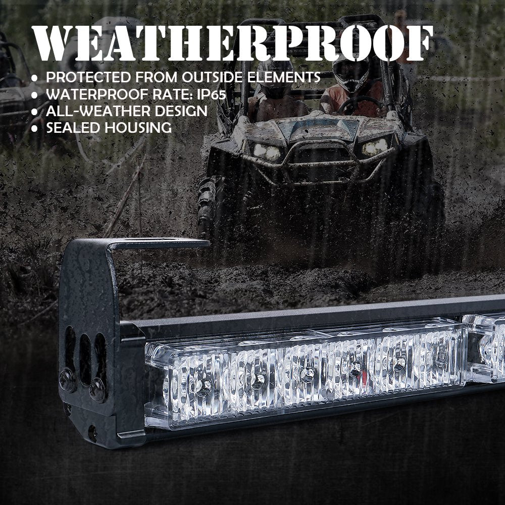 Xprite 36" Rear LED Chase Light Bar with Strobe Brake & Reverse Light - G2-RYBBYR for Jeeps, UTVs, ATVs, and Offroad Vehicles