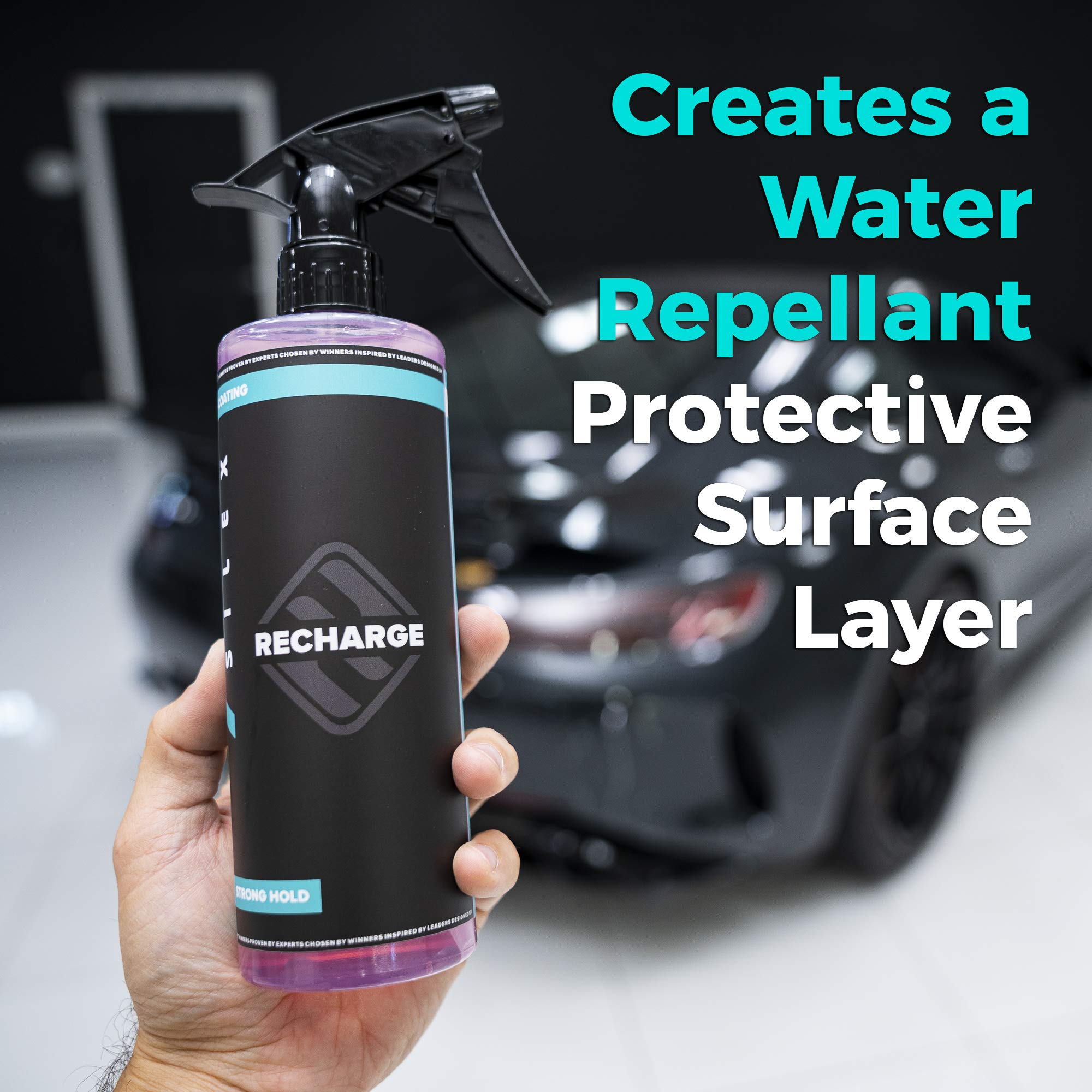 Hydrosilex Recharge Car Ceramic Coating - Protective Ultra Hydrophobic Ceramic Detail Spray Replaces Wax & Sealants - Diy Friendly Car Care Products That Provide 6 Months Of Protection - 128 Ounces