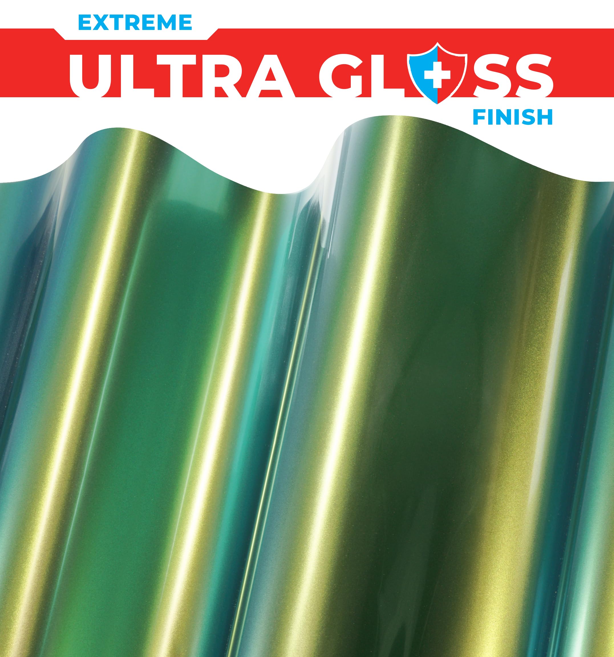 Colorfusion Ppf By Vvivid, Gloss Early Spring Green Dry Apply Ppf Vinyl Car Wrap Roll 1Ft X 5Ft