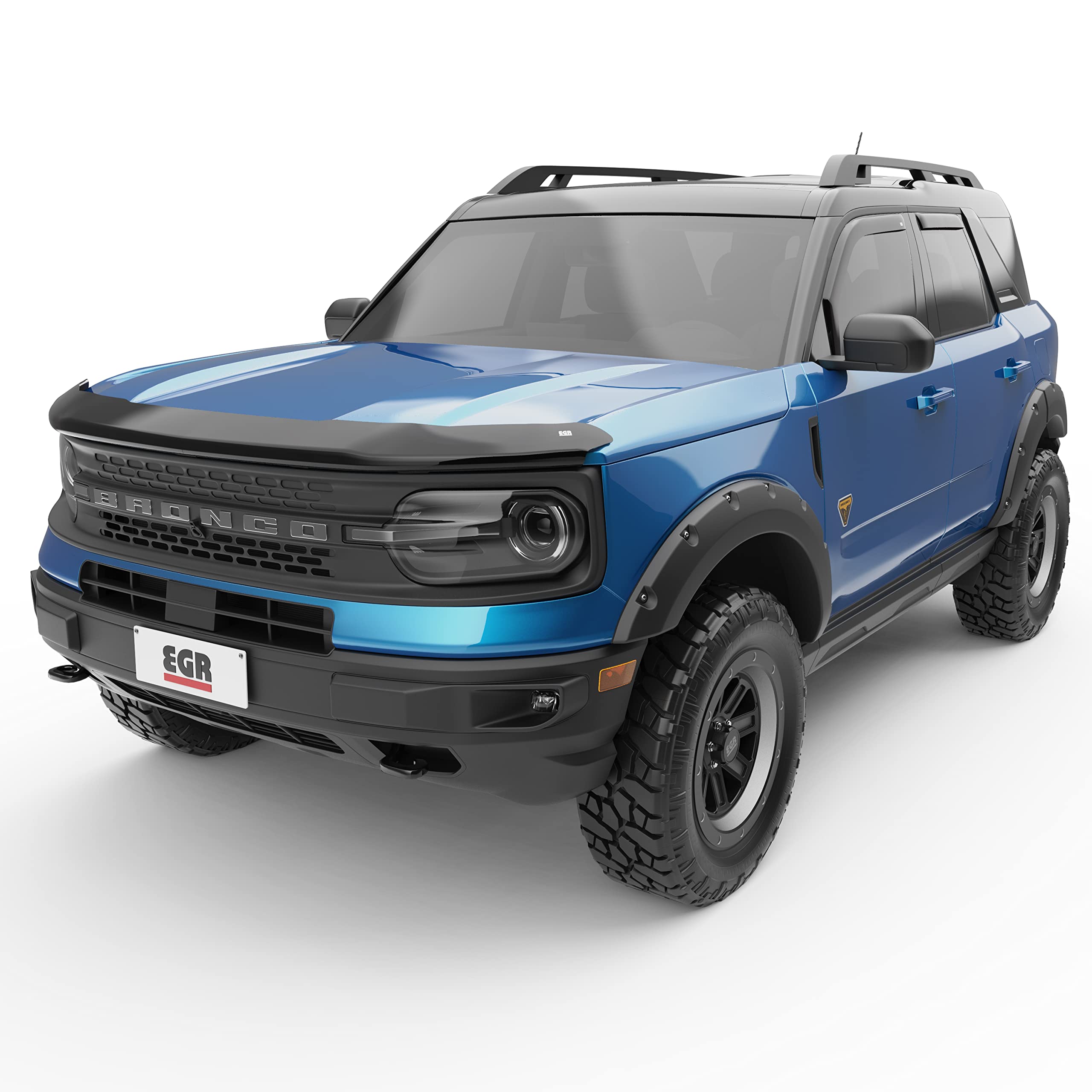 Egr 303561 Superguard Smoked Acrylic Hood Shield Compatible With Select 2021-2024 Ford Bronco Sport - Durable, Easy Installation