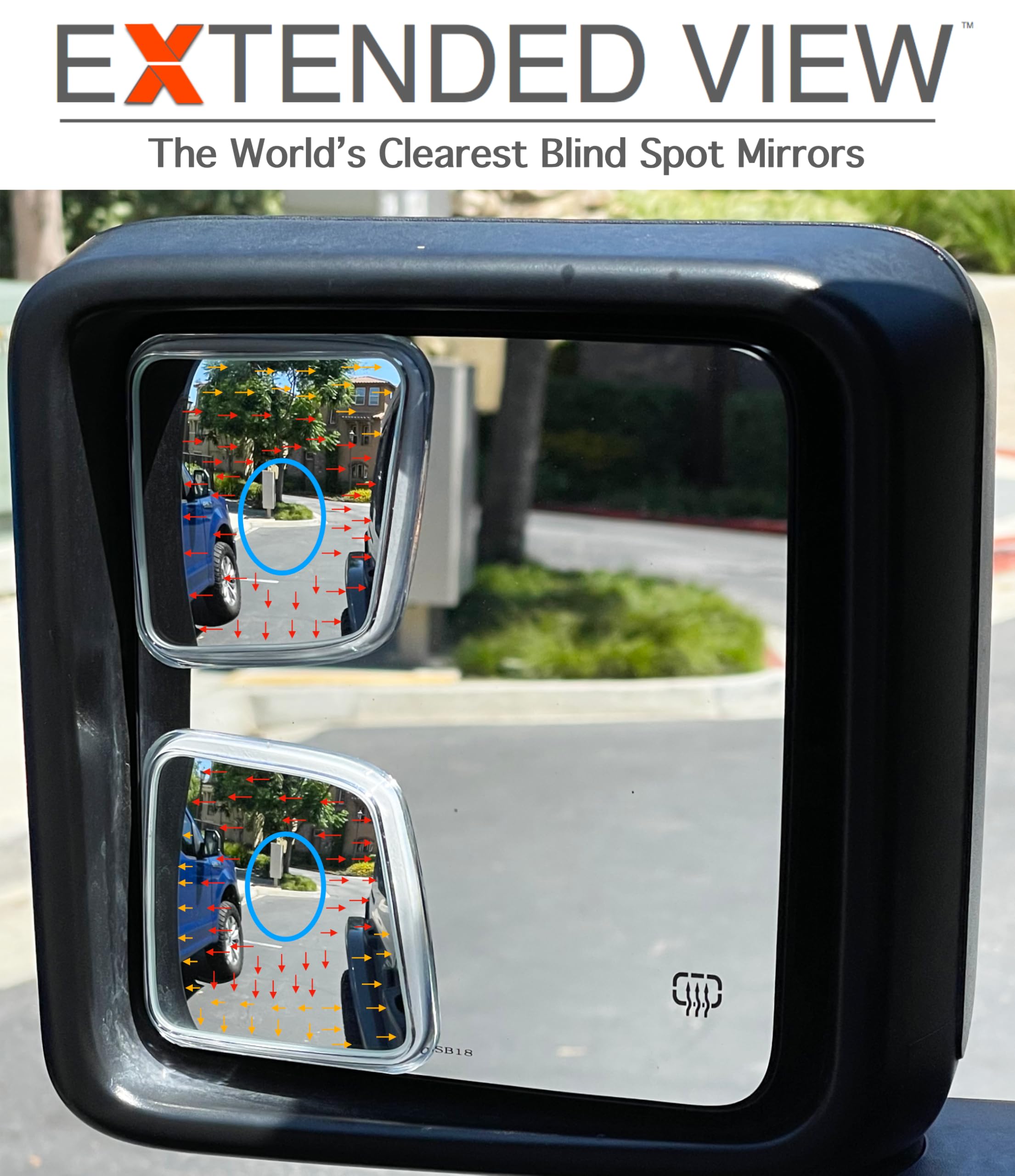 NXTGEN Automotive Jeep Gladiator Mirrors - Custom Blind Spot Mirrors Set (2 Piece) - Glass, Compatible with 2020-Present Jeep Gladiator JT