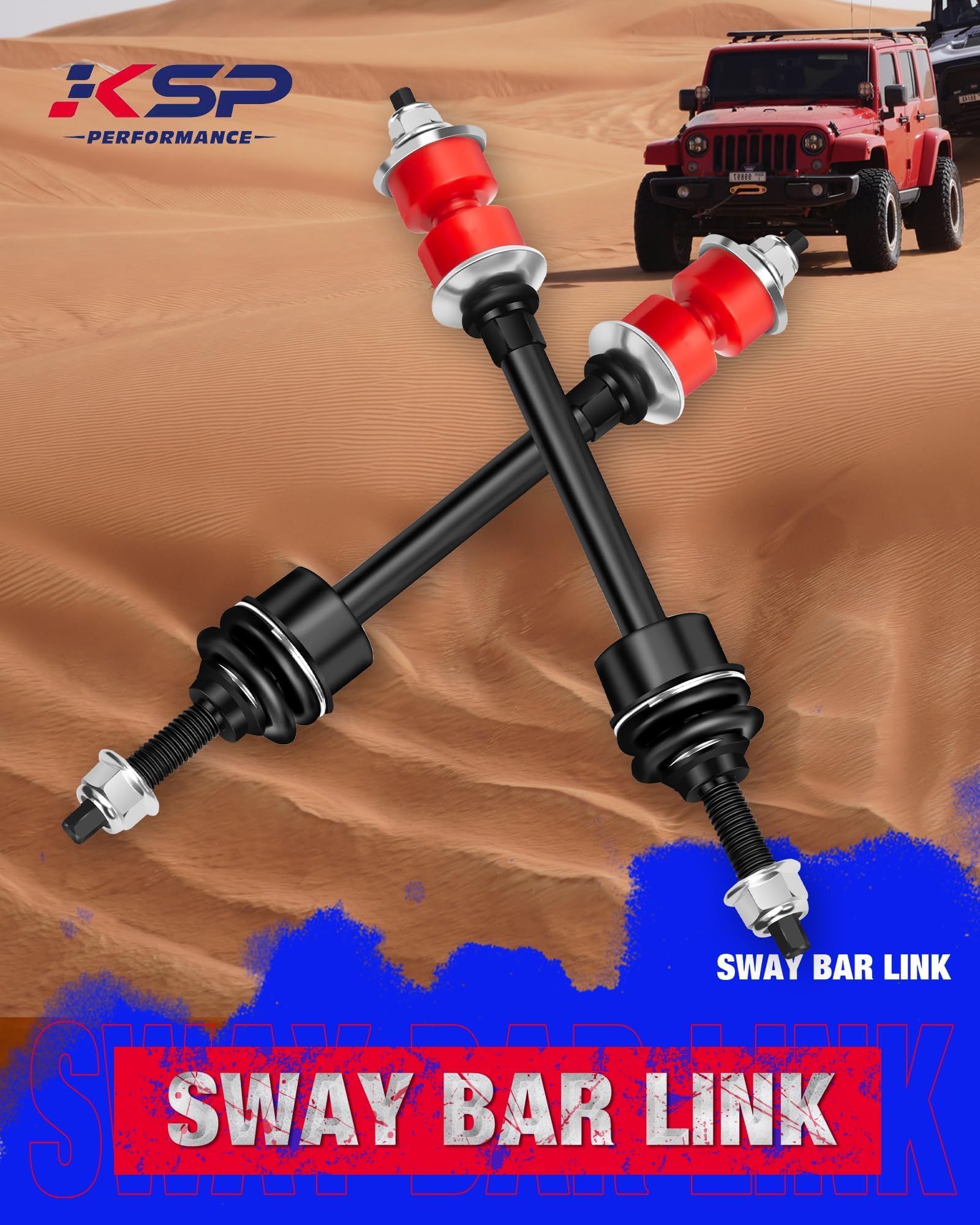 Ksp Sway Bar End Link For Ram 1500 4Wd 2006-2018, Front Stabilizer Bar Link Kits Fit For Ram Classic 2019-2022, Aftermarket Susp