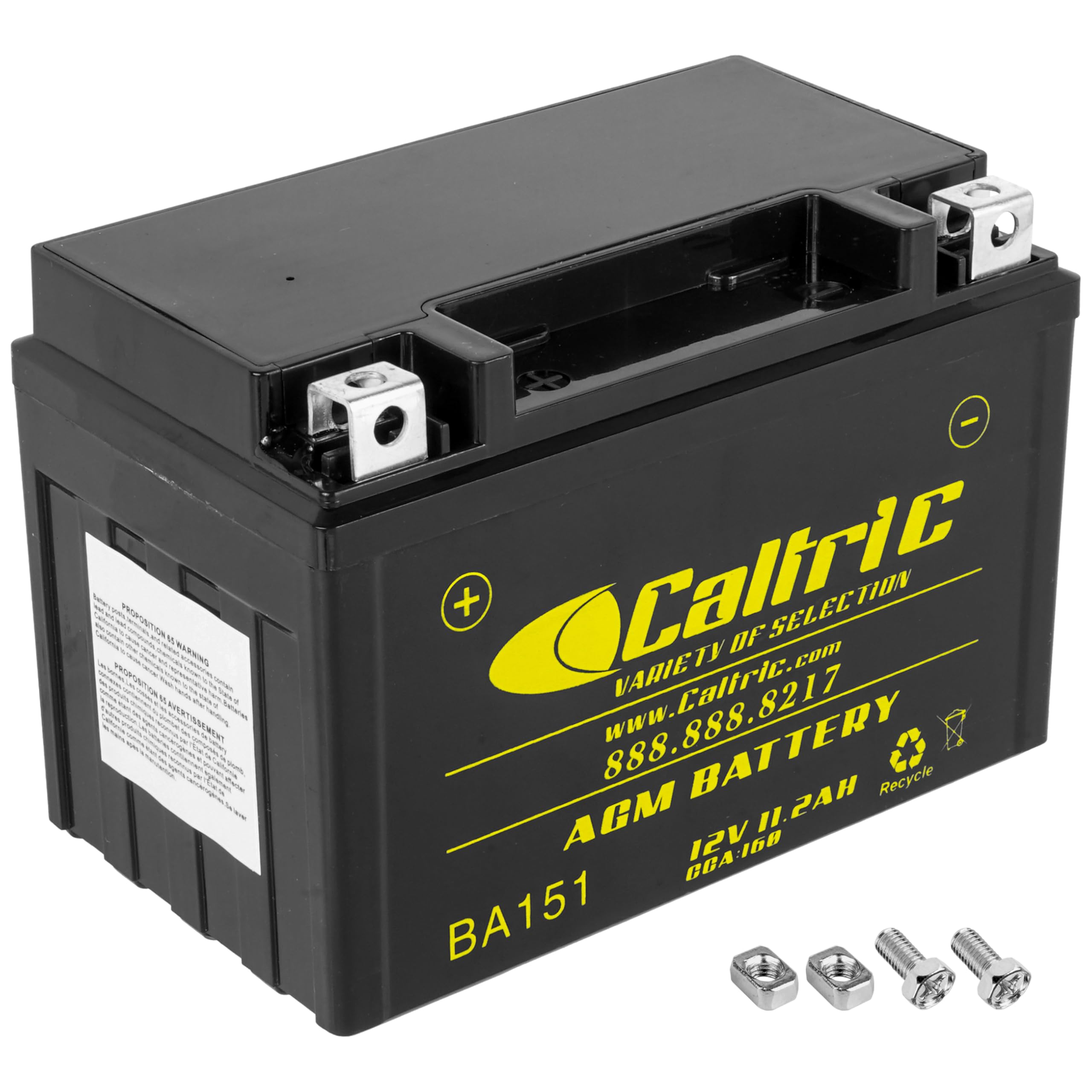 Caltric Agm Battery Compatible with Honda Vt1100C3 Vt-1100C3 Shadow Aero 1100 1998-2000