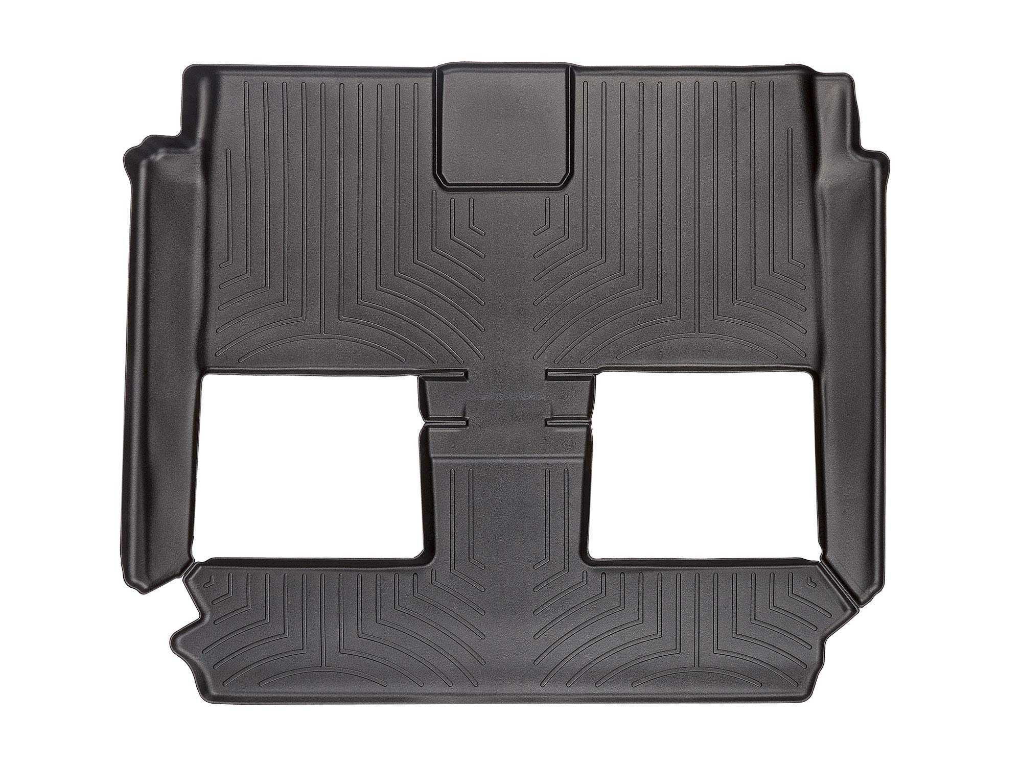 WeatherTech Custom Fit FloorLiners for Grand Caravan, Town & Country Van - 2nd/3rd Row (441414), Black