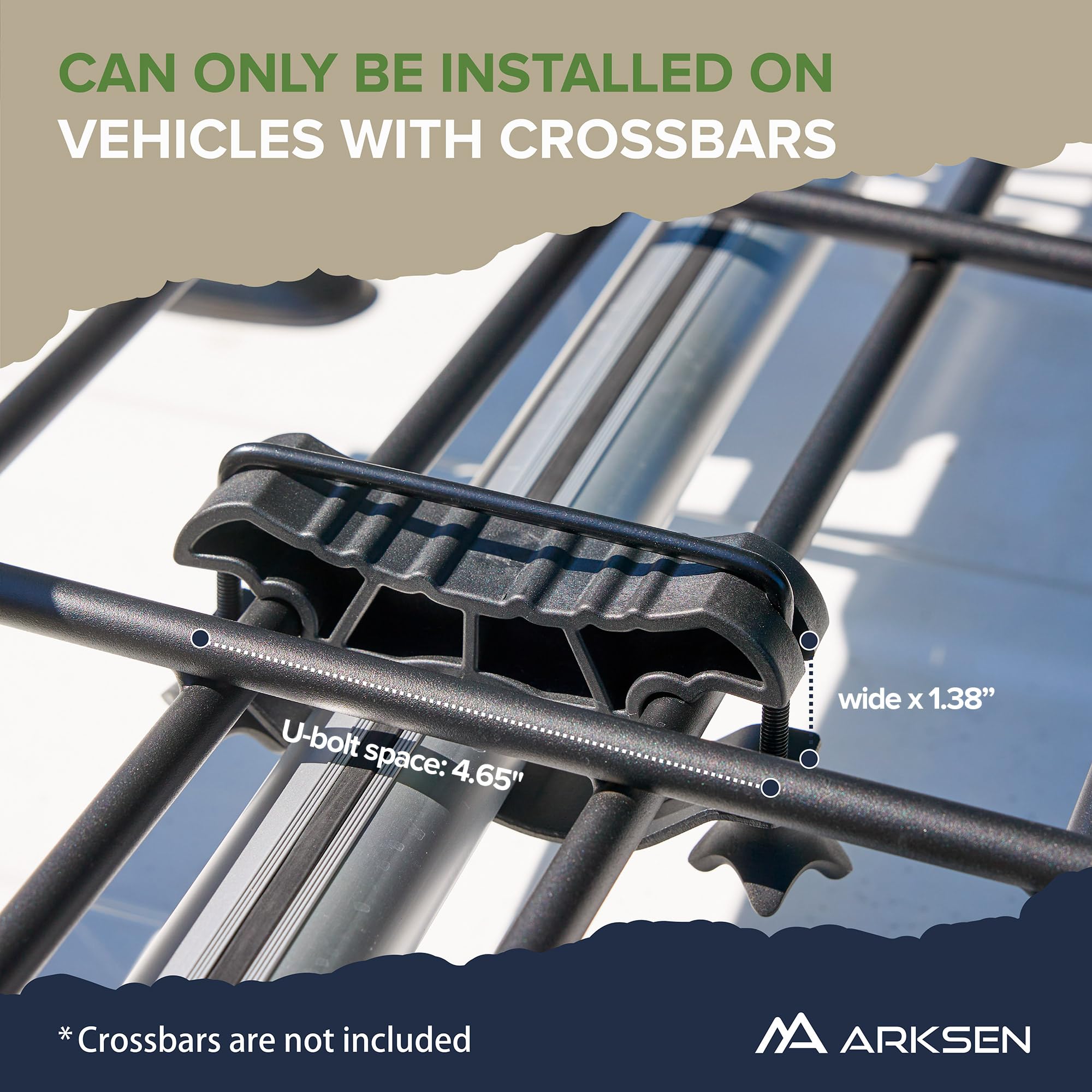 ARKSEN Heavy Duty Roof Rack Cargo Carrier 84" with 2 Cargo Nets & Straps, Black, Model 005-TH-RR84+2N+S_CALS