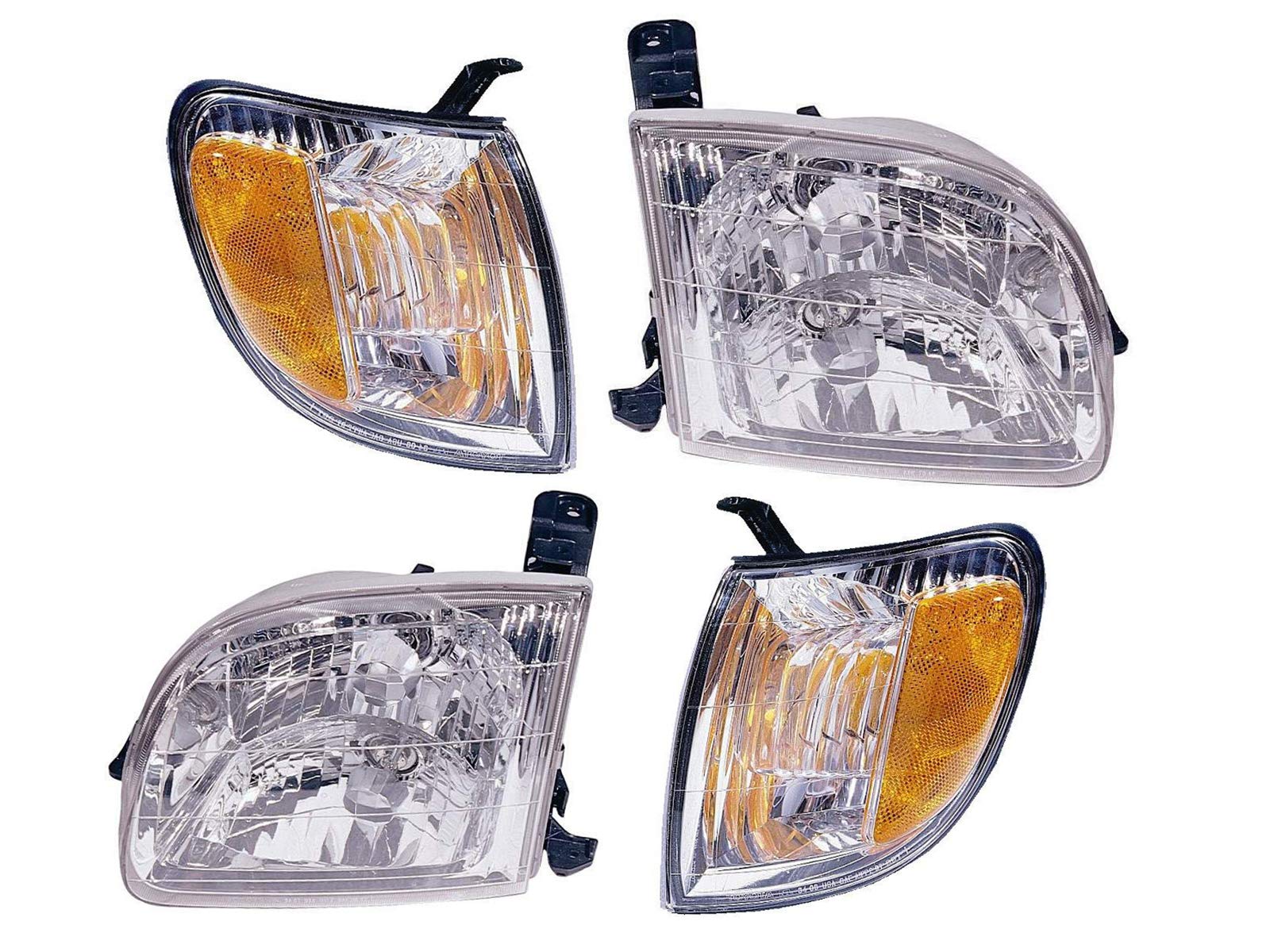 Auto Parts Avenue APA Replacement Headlight with Signal Light 00 01 02 03 04 2000 2001 2002 2003 2004 Tundra Set Passenger RH + 