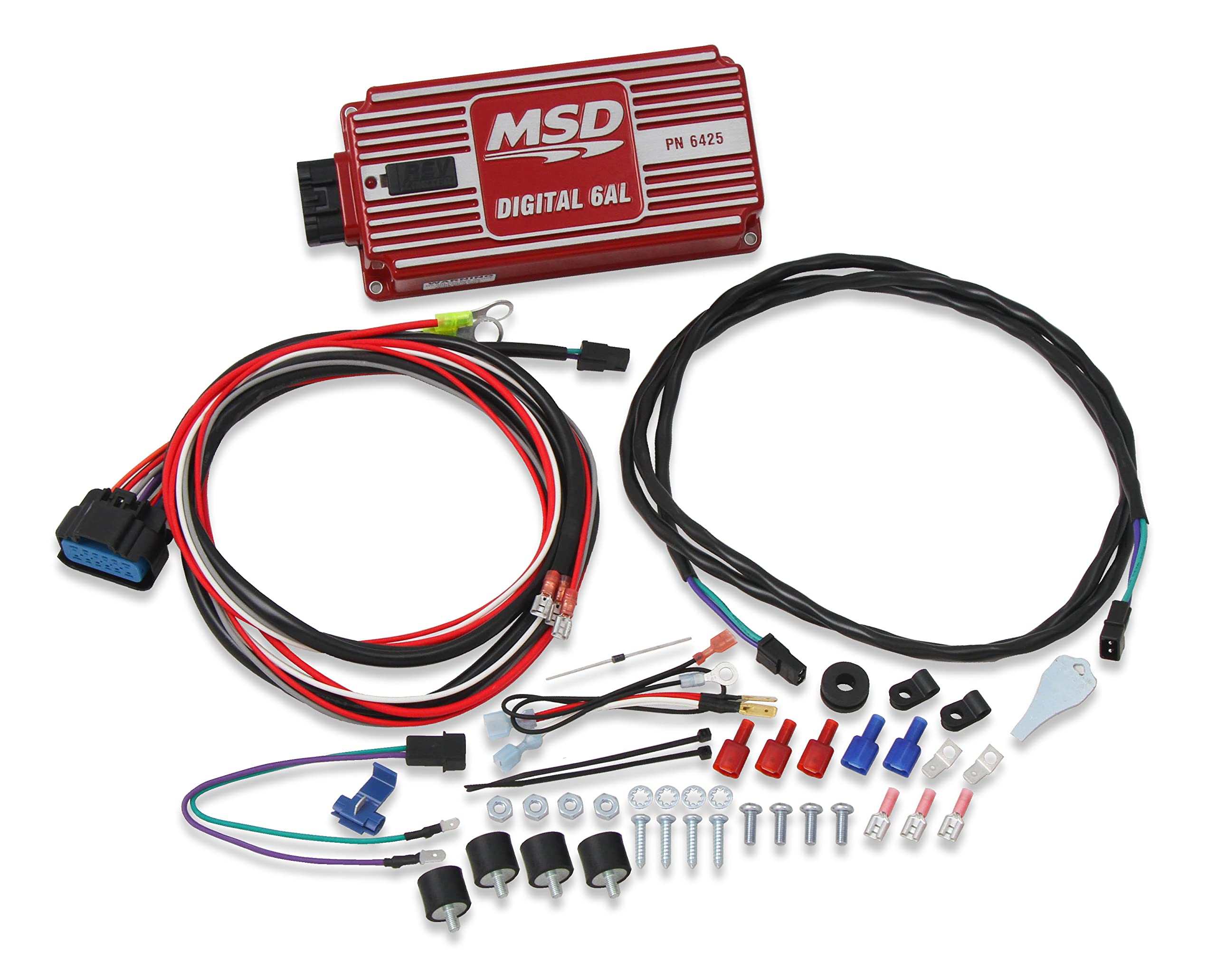 Msd 6425 Digital 6Al Ignition Control W/Rev Control - Red
