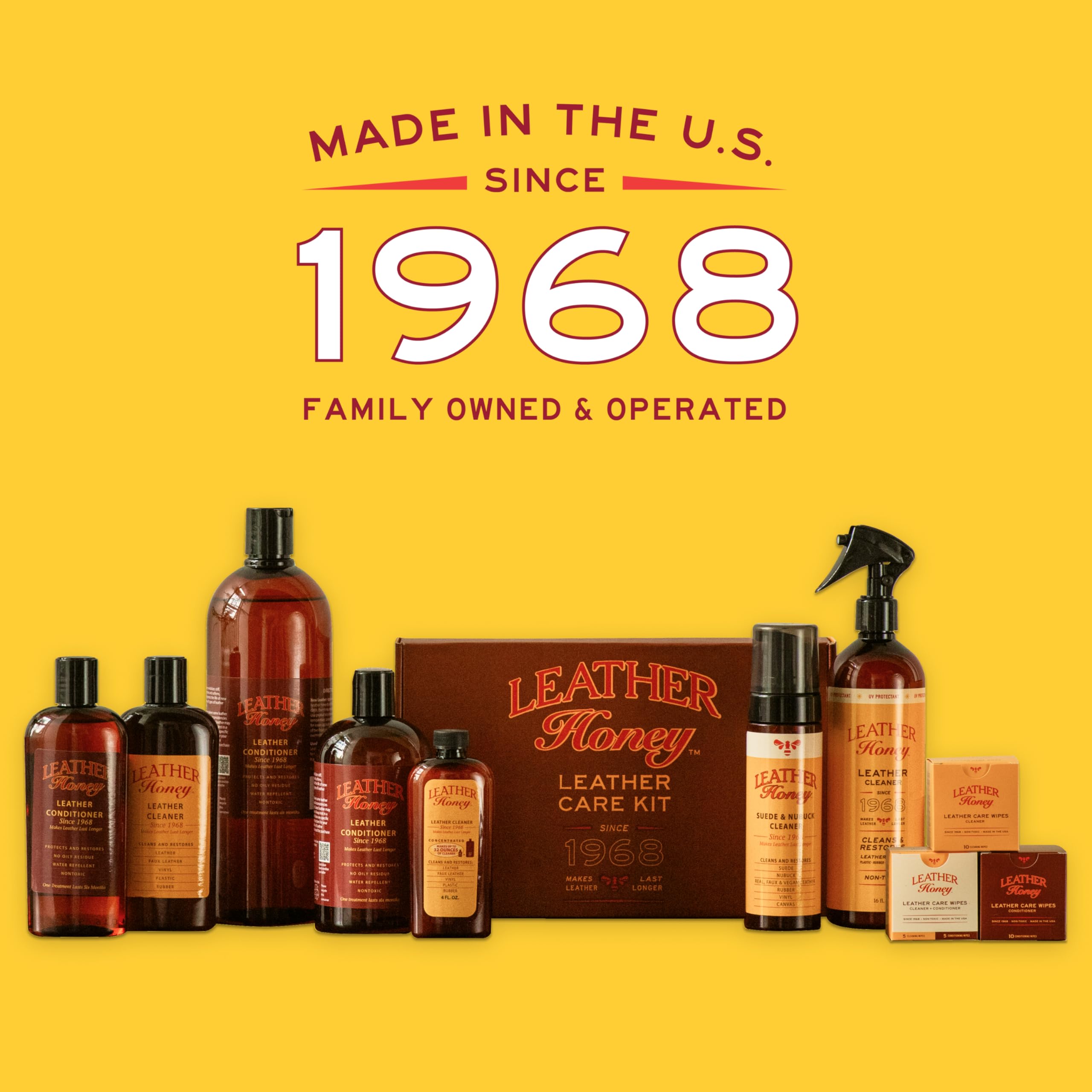 Leather Honey Leather Conditioner Wipes: Restore Leather On-The-Go. Protect & Condition Leather Couches, Car Seats, Purses, Shoe
