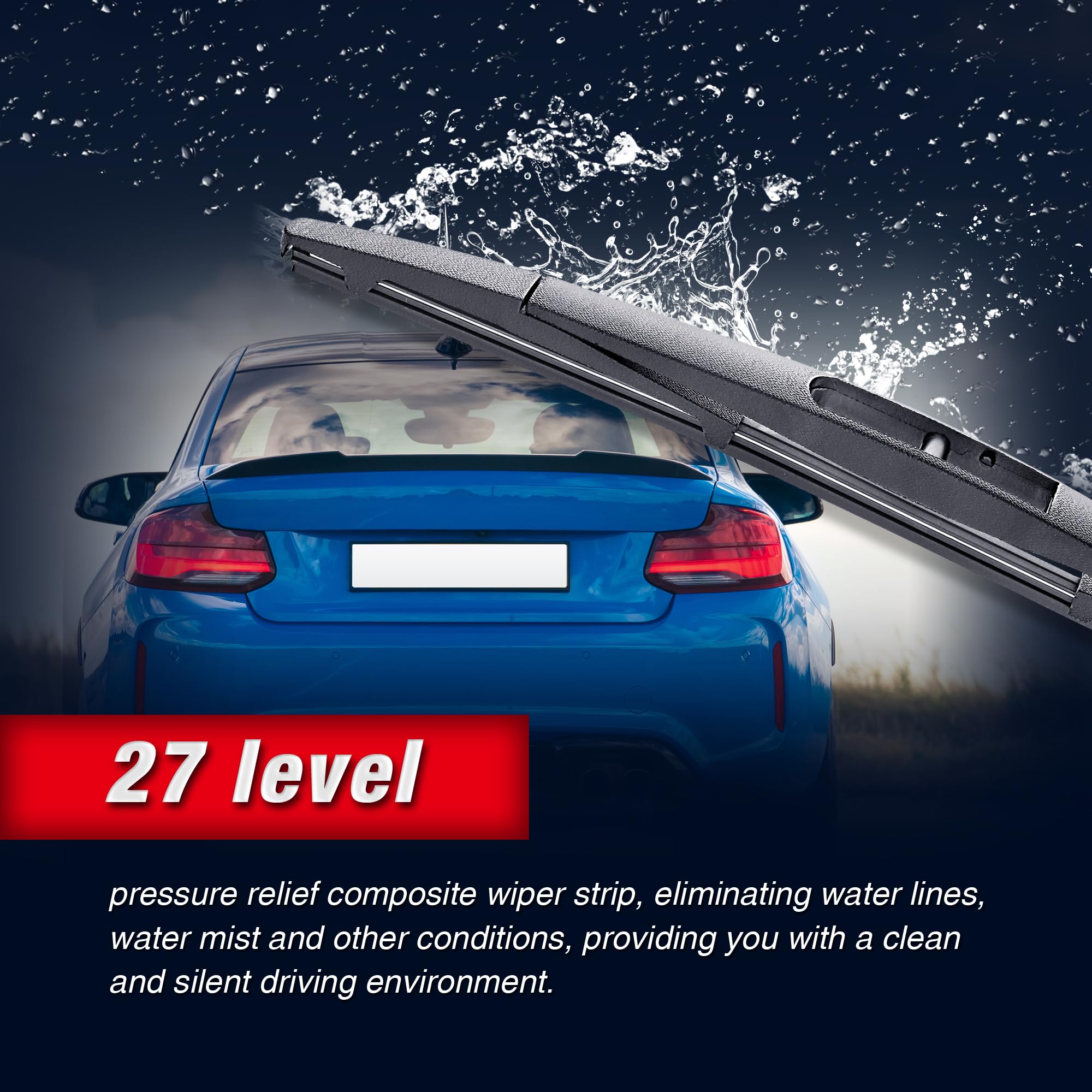 14'' Rear Wiper Blade Replacement for Honda CR-V 2011-2007 Subaru Forester 2022-2006/Outback 2019-2005 Honda Pilot 2020-2016 200