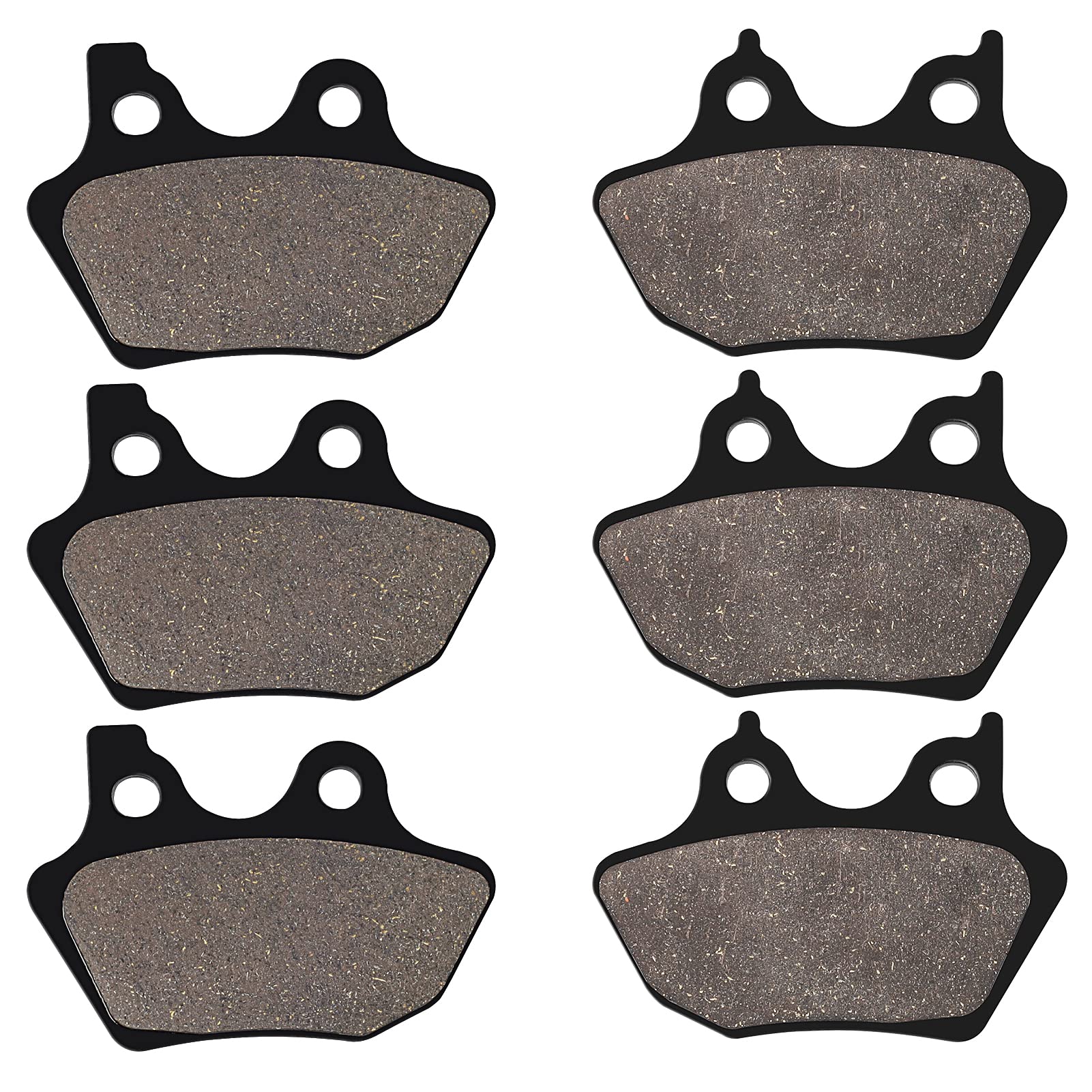 LOCOPOW Brake Pads Front and Rear for Road King, Dyna 2000-2007,Compatible with Harley Davidson Road Glide, Electra Glide, Low R