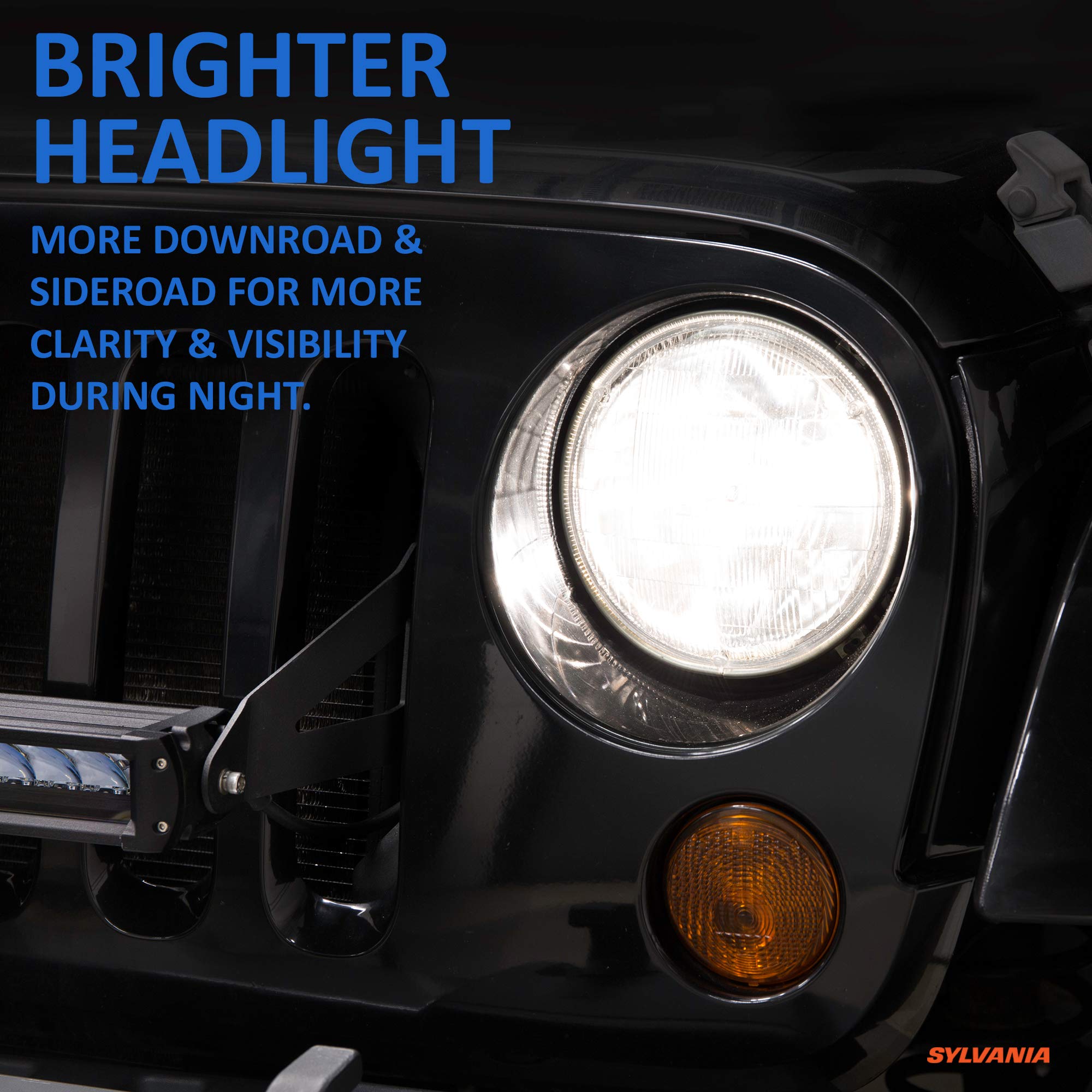 Sylvania - H6024 Silverstar Sealed Beam Headlight - High Performance Halogen Headlight Replacement (7 Inch Round) Par56, Brighte