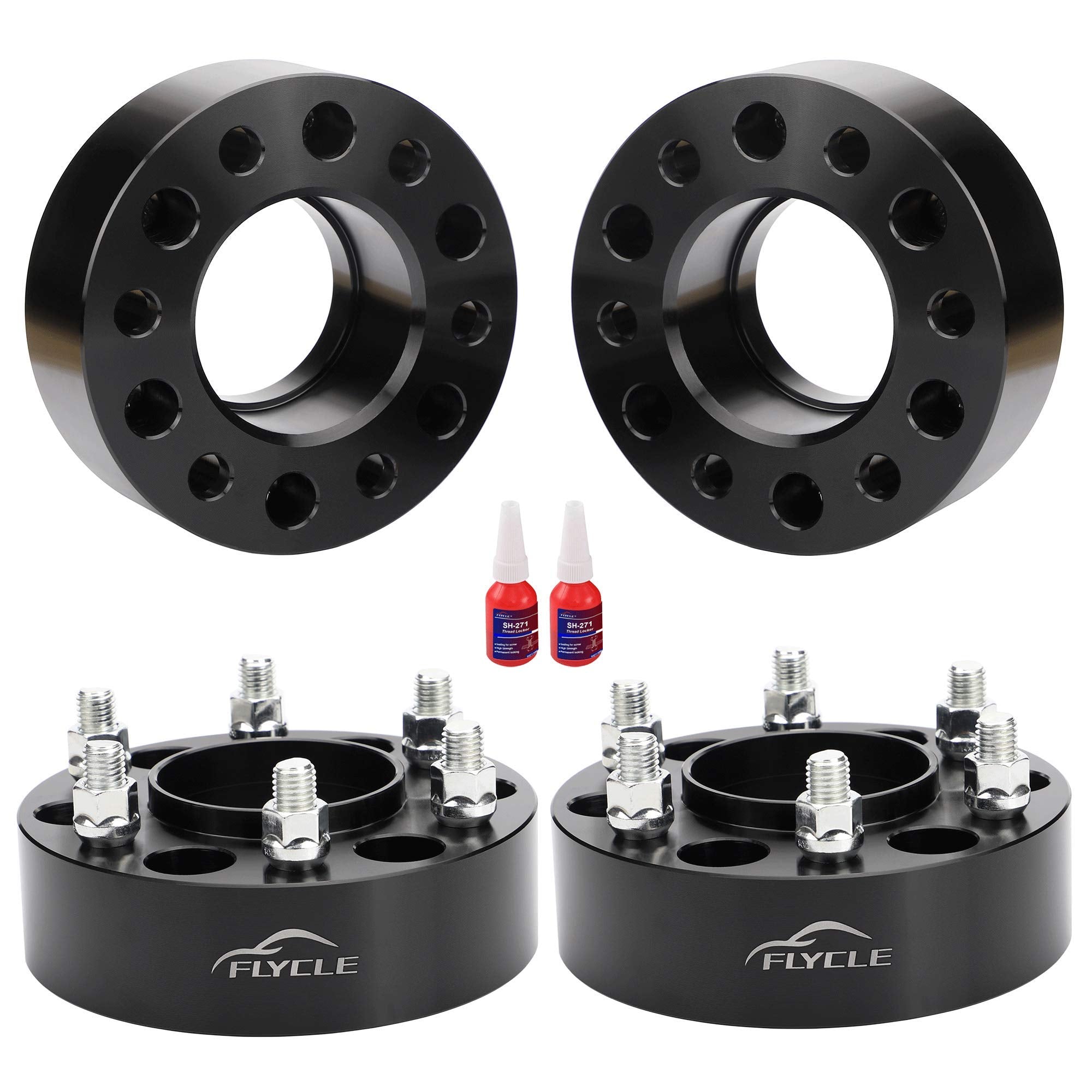 FLYCLE 6 Lug 6x135 Hubcentric Wheel Spacers 2 inch for 2004-2014 F150 Navigator Expedition, 6x135mm Wheel Spacer with 14x2 Studs