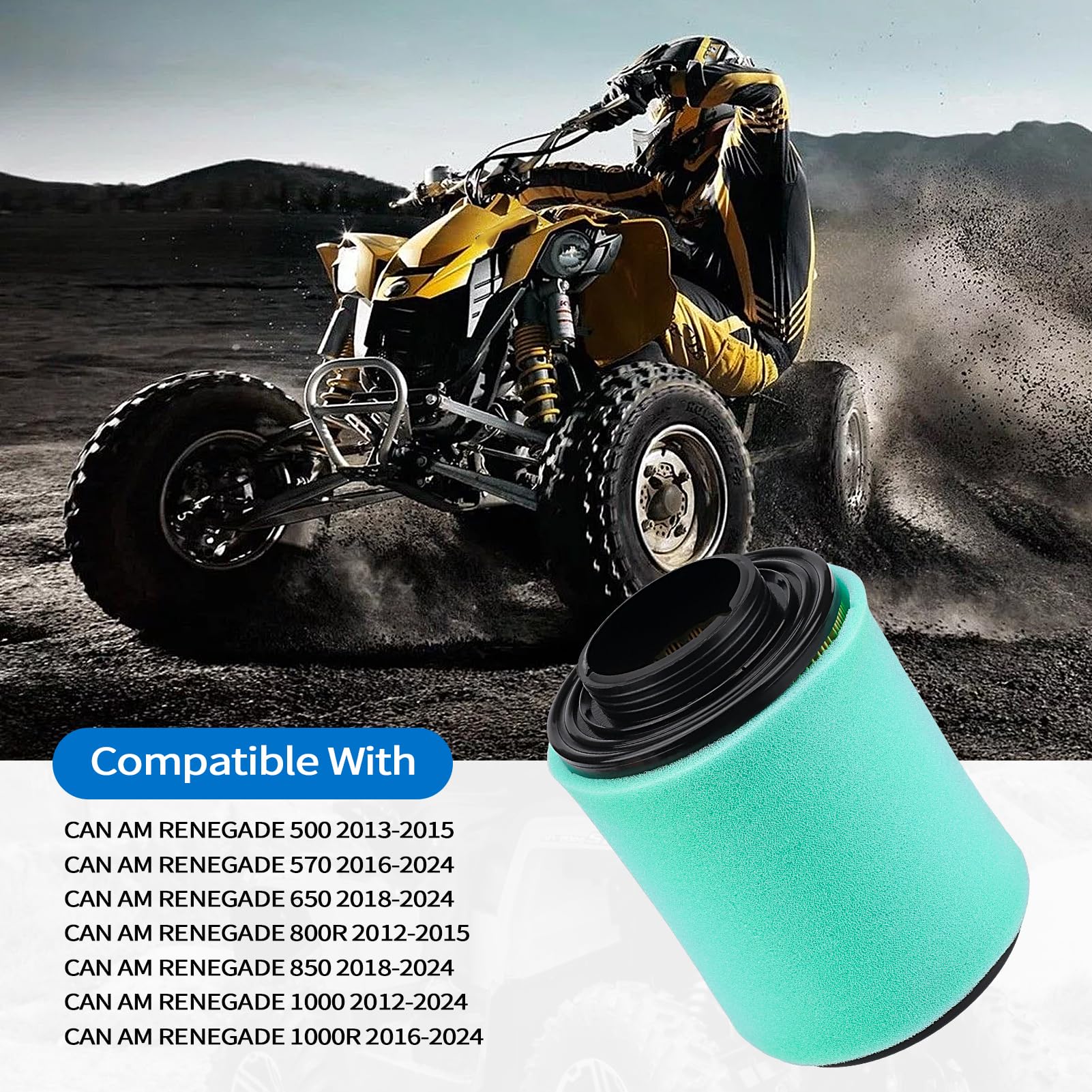 LOCOPOW 707800371 Air Filter Part for Can Am Outlander Renegade 570 450 850 650 800R 1000 1000R Max DPS XMR XT XTP STD XXC 2012