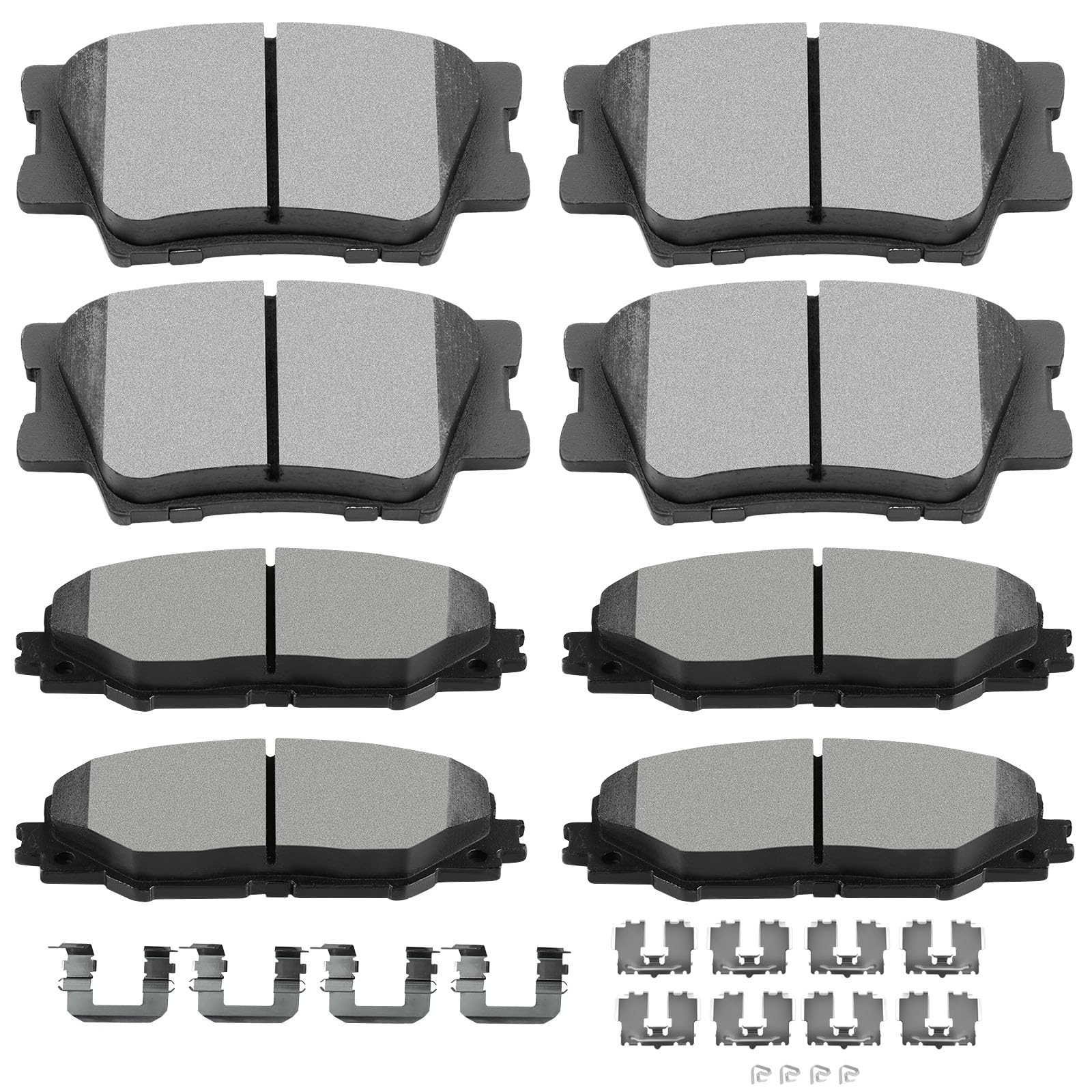 Scitoo D1211 D1212 Ceramic Brake Pads Sets Front & Rear Replacement For Pontiac Vibe 2009-2010,For Toyota Matrix 2009-2013,For T