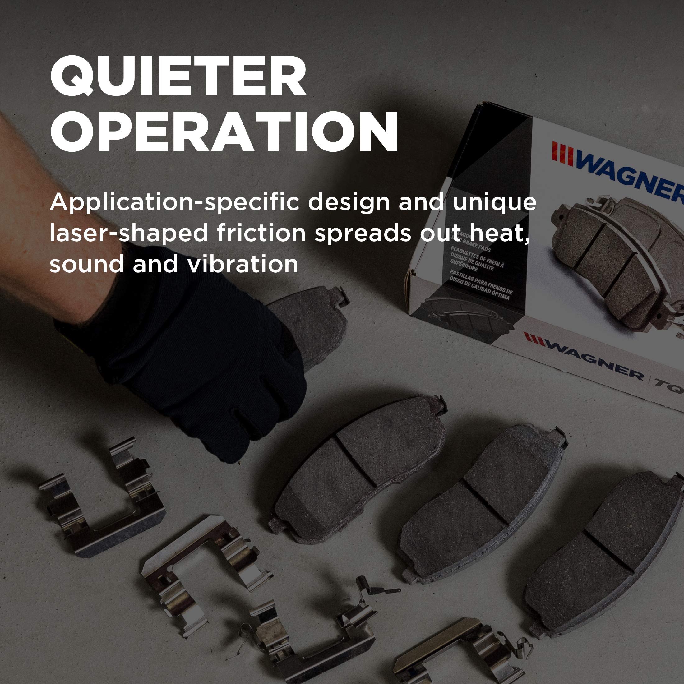 Wagner Brake Thermoquiet Qc1324 Ceramic Disc Brake Pad Set