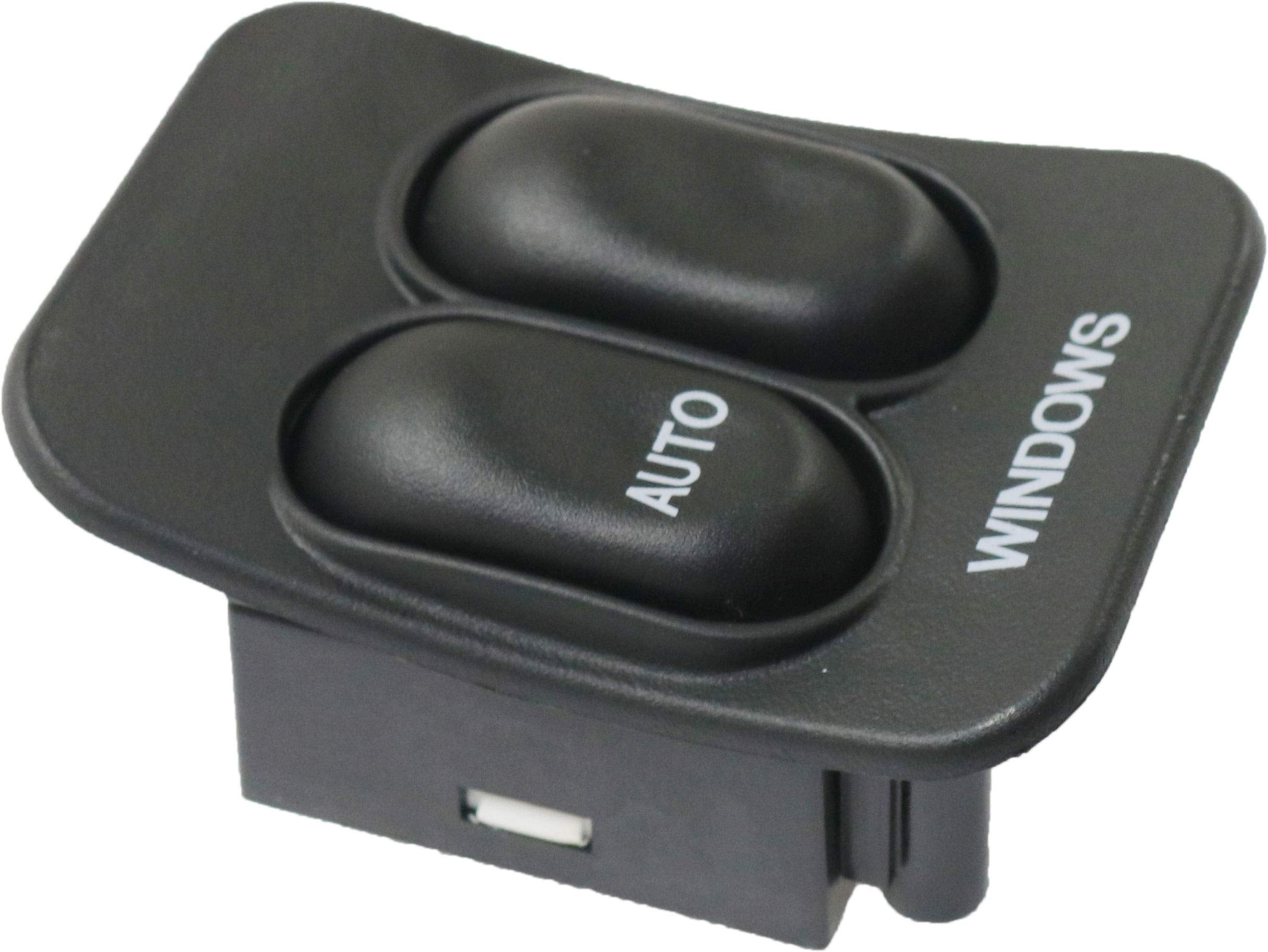 Evan Fischer Master Power Window Switch Compatible With Ford Ranger 1995-2007 Black 8-Prong Blade Male Terminal; Female Connector Replaces # Dws150, 901360, F57Z14529B