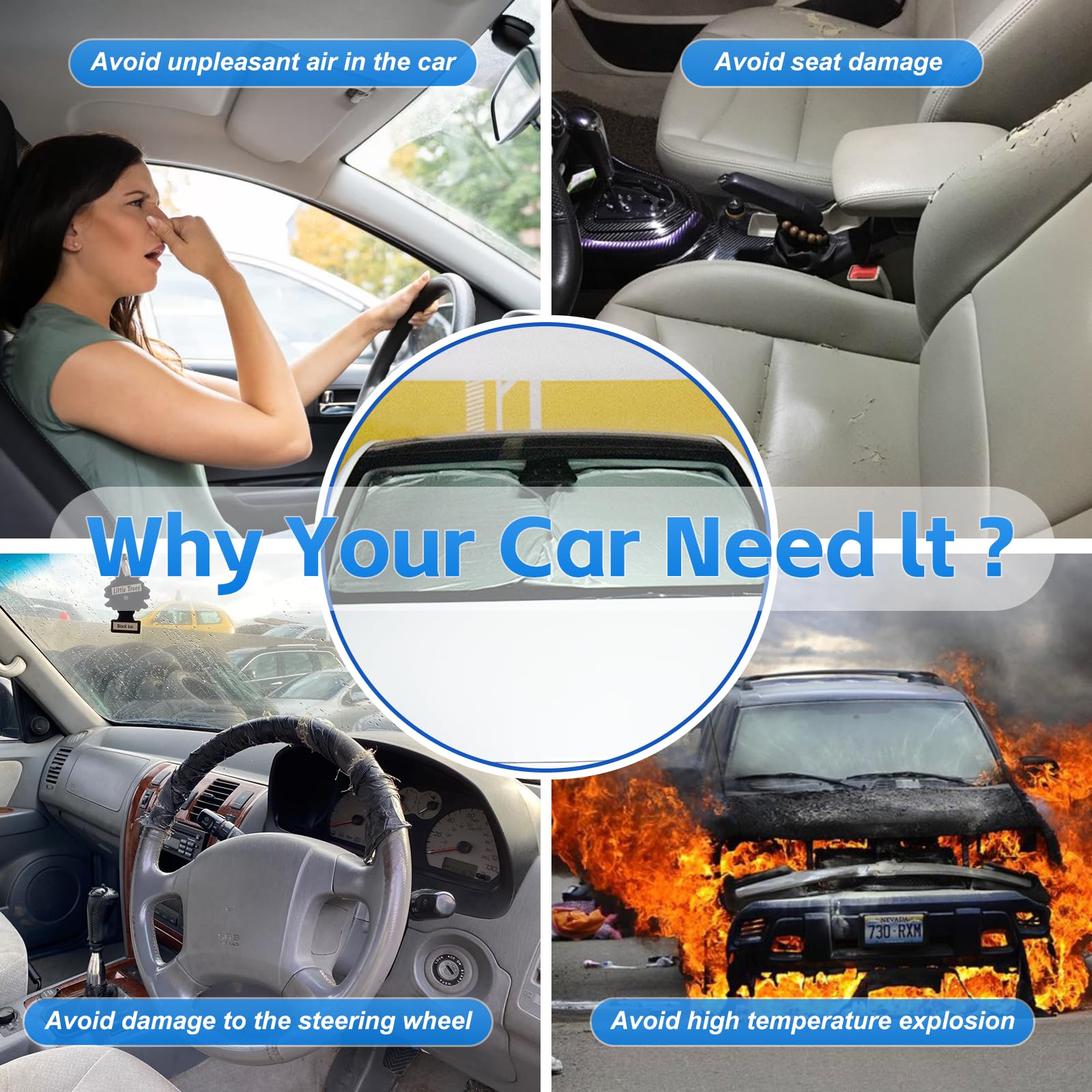 Windshield Sun Shade For Lexus Es 2019-2024 2025 Front Window Shade Custom Fit Es250 Es300H Es350 Sun Visor Foldable Shade Block