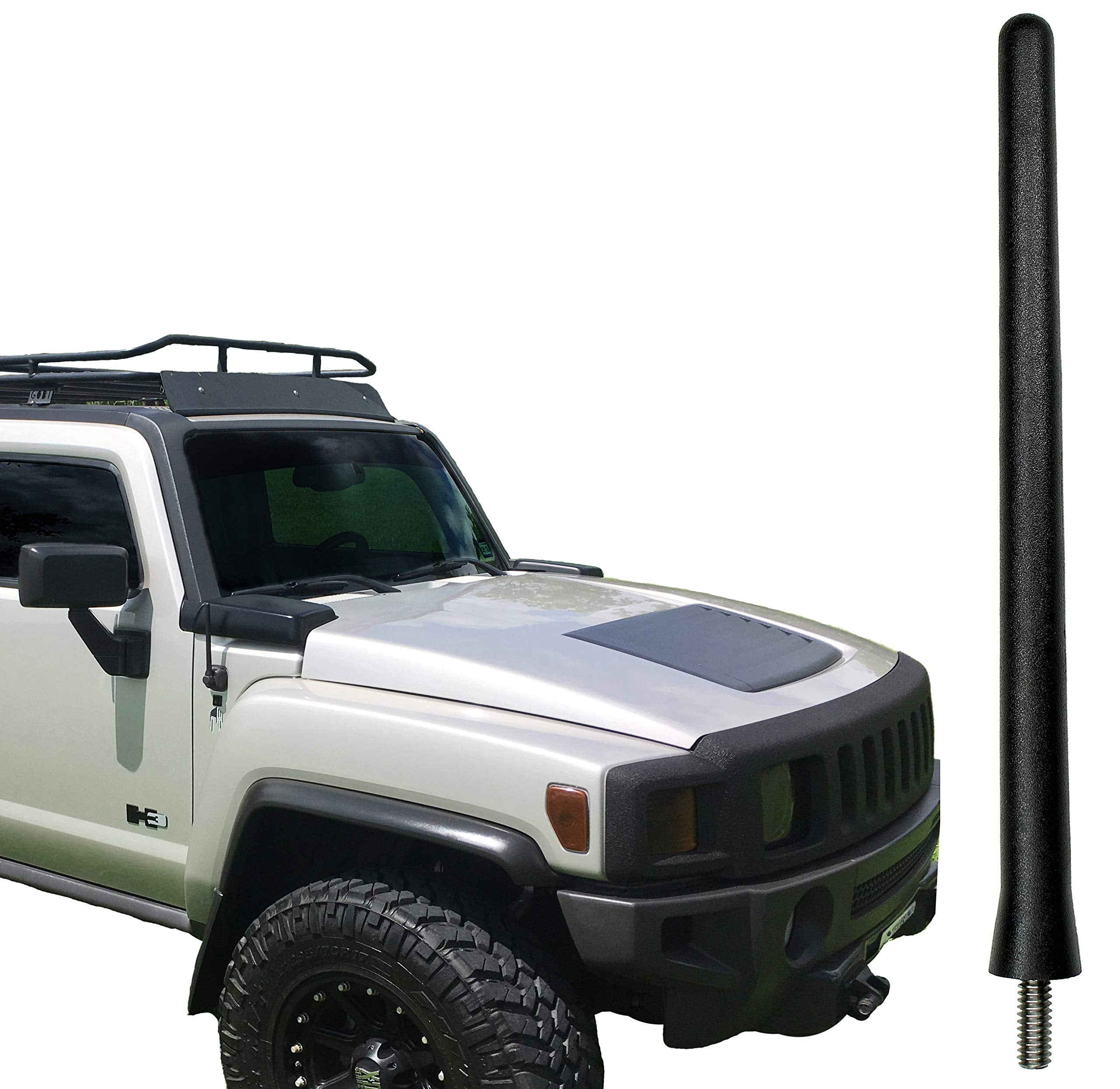 Antennamastsrus - The Original 6 3/4 Inch Is Compatible With Hummer H3 (2006-2010) - Car Wash Proof Short Rubber Antenna - Inter