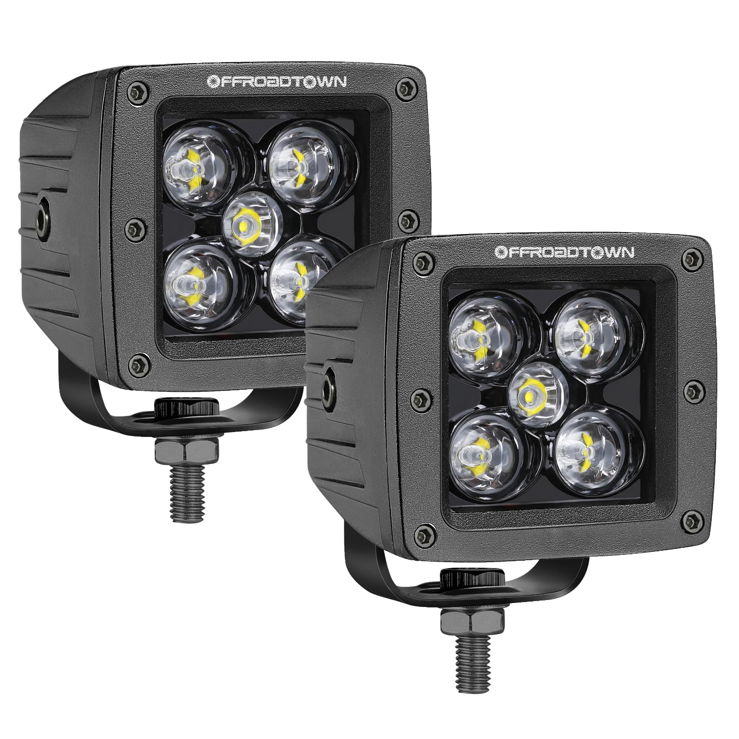 Led Cubes, Offroadtown 2Pcs 3 Inch 100W Cree Led Pods Spot Beam Driving Lights Led Cube Lights Off Road Light Fog Light Reverse