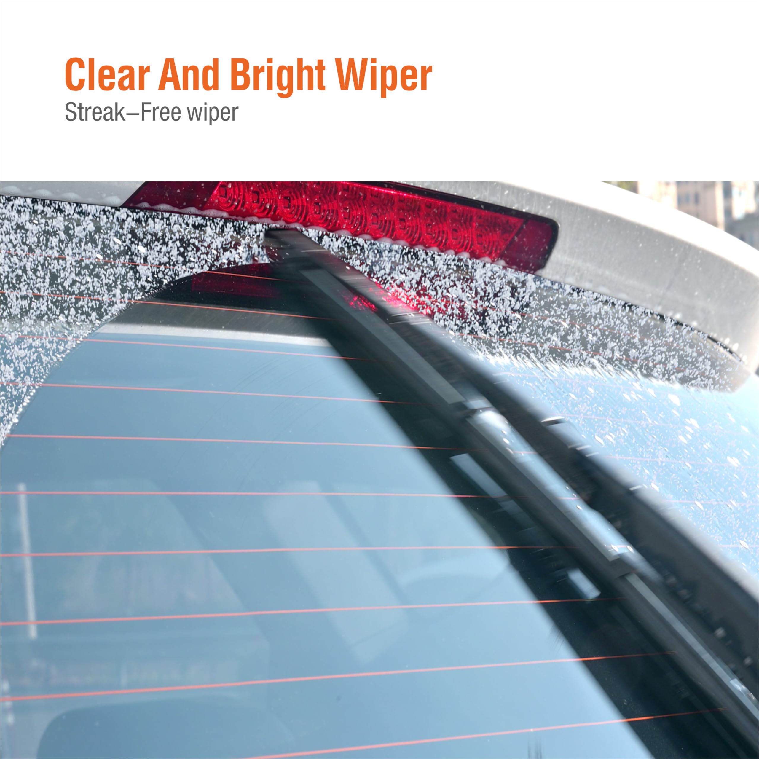 Wowiper 12 Inch (12-B) Rear Wiper Blade Replacement For Honda Crv 2022-2017 Element 2011-2003 /Jeep Wrangler 21-18 /Outlander 20