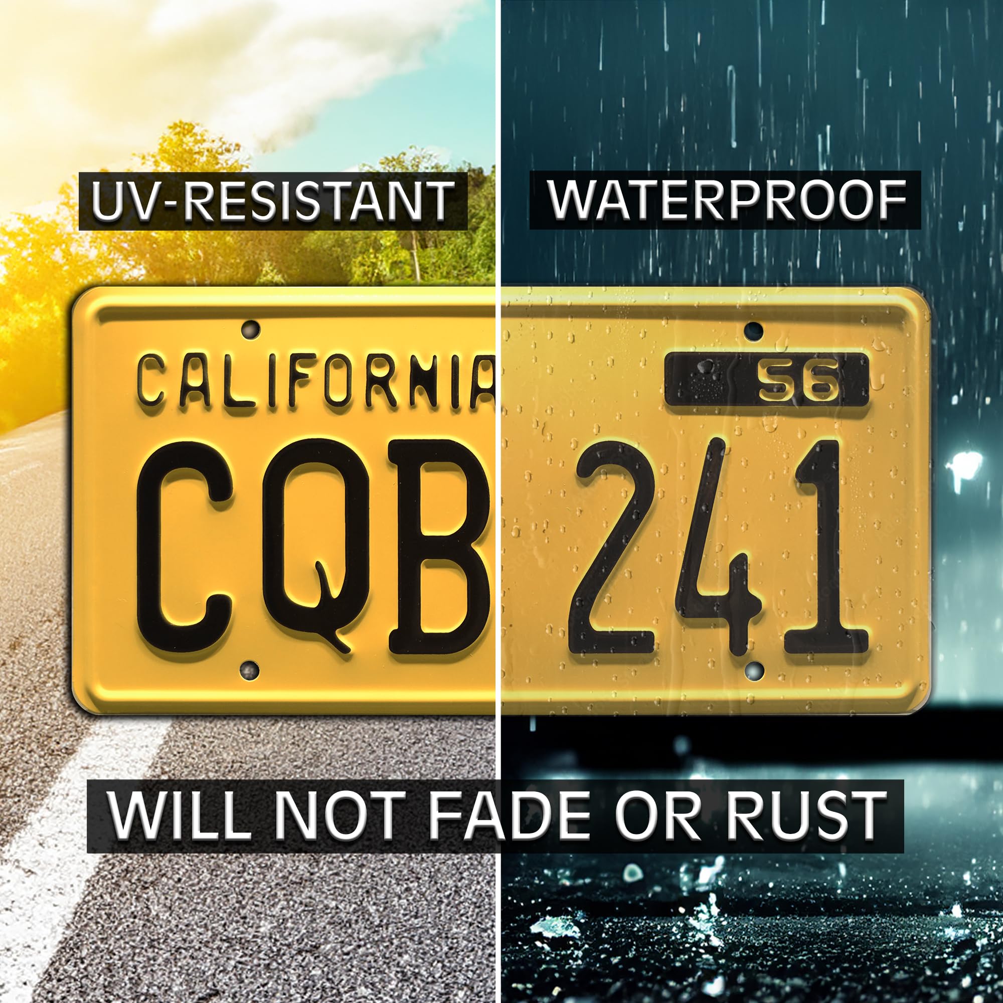 Christine | Cqb 241 | Metal Stamped License Plate
