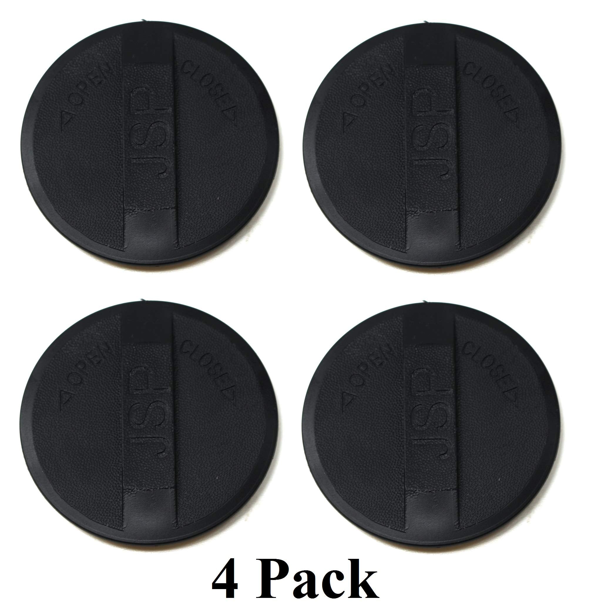 JSP Manufacturing UFP Plastic Outer Member Cap, 2-1/2" Diameter, Black, Model CP-Trailer-Cap-32547 (4 Pack)