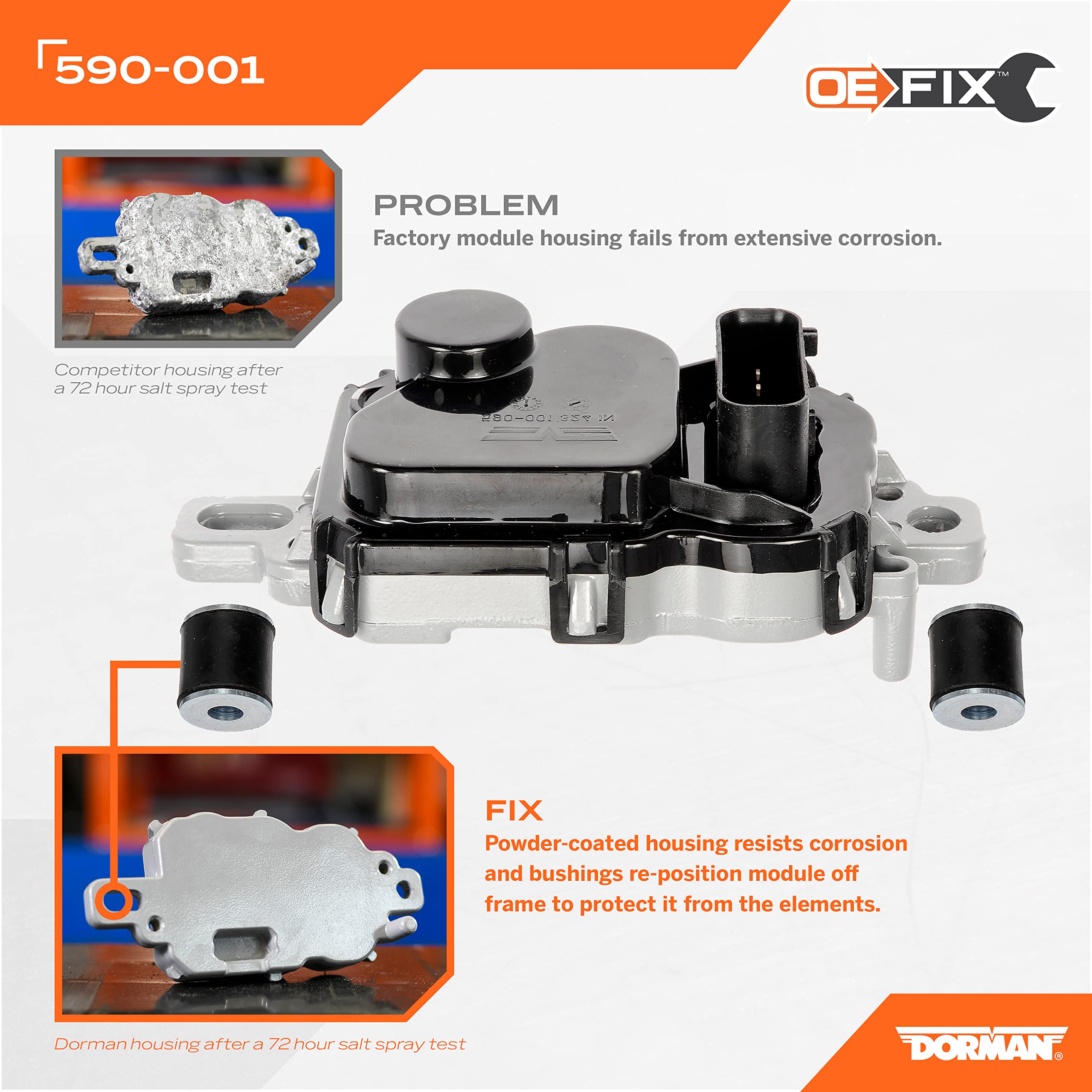 Dorman 590-001 Fuel Pump Driver Module With Mounting Bolts Compatible With Select Models (Oe Fix)