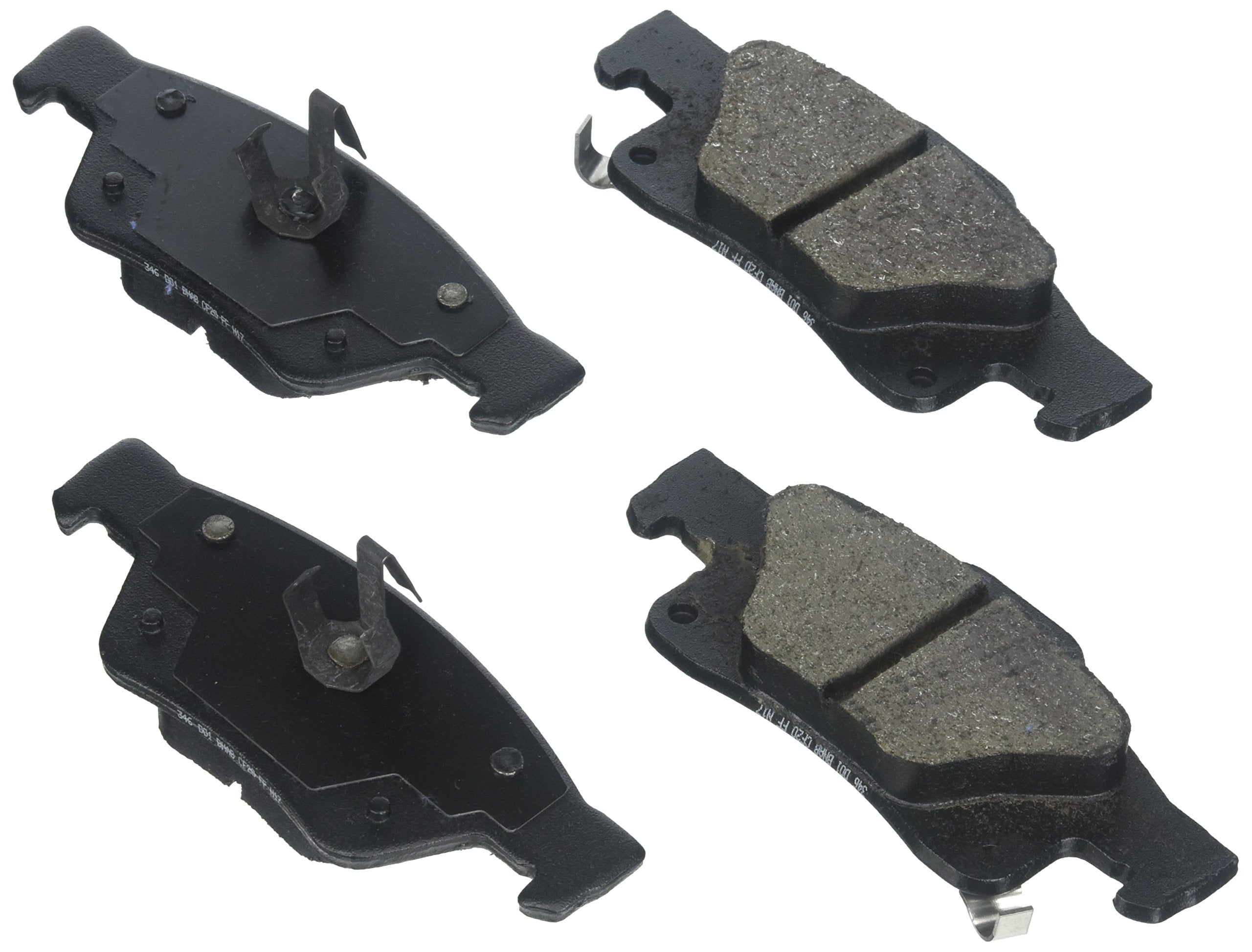 BOSCH BE1498H Blue Ceramic Disc Brake Pad Set With Hardware - Compatible With Select Dodge Durango; Jeep Grand Cherokee, Grand C