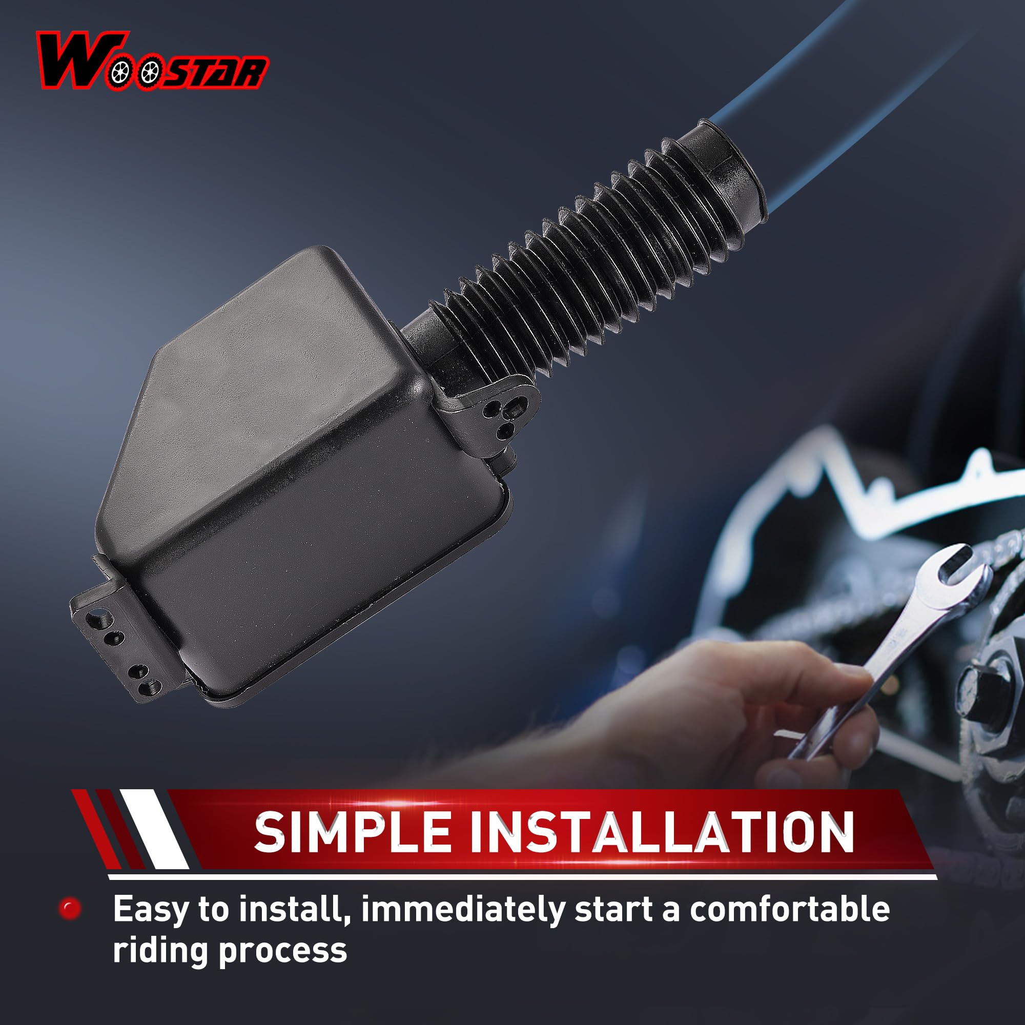 Woostar 44Mm Air Filter Box Intake Cleaner Replacement For 150Cc Gy6 Atv 4 Wheeler Dune Buggy Go Kart Scooter
