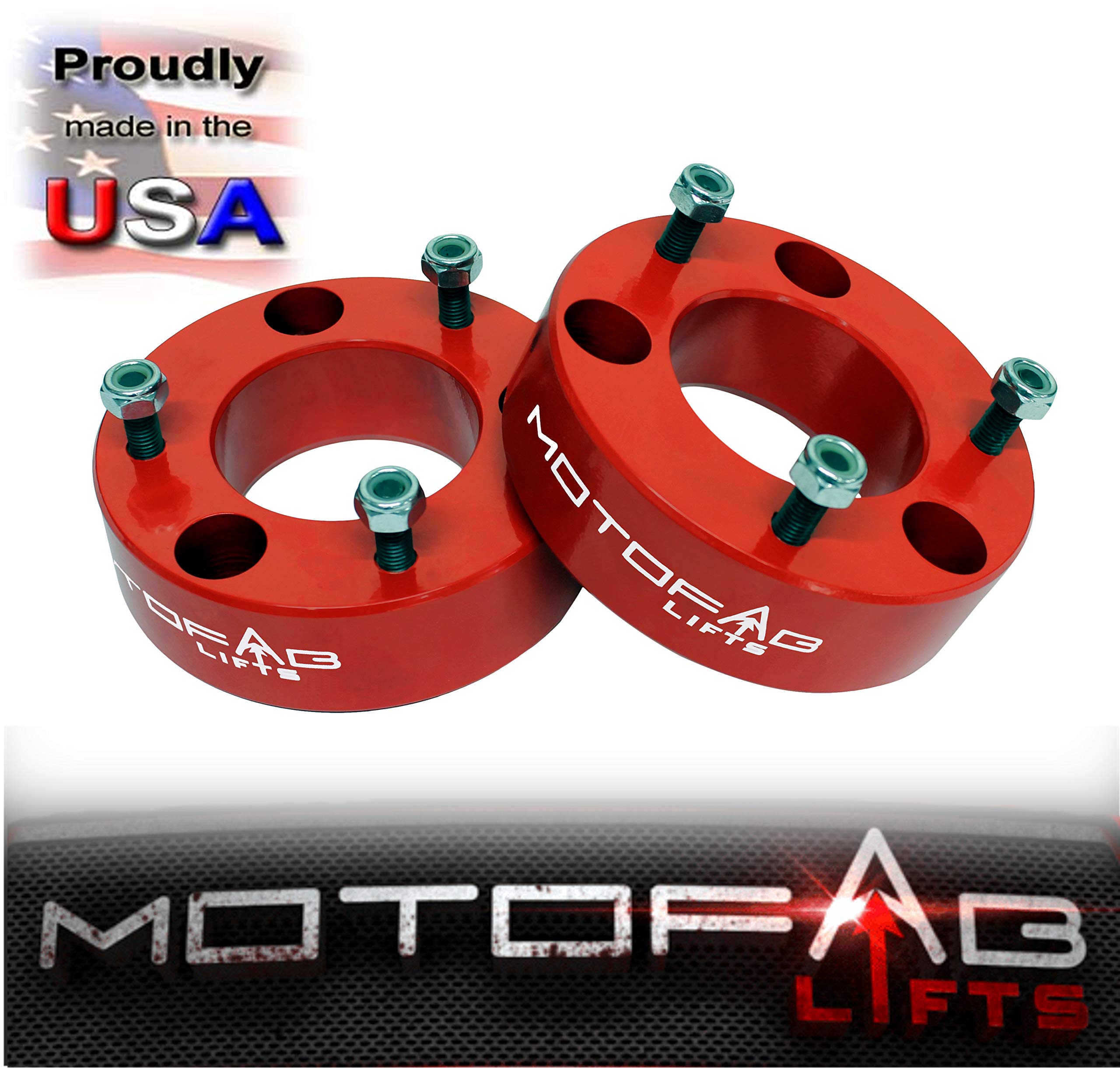 MOTOFAB LIFTS F150-2.5RED Front Leveling Lift Kit - 2.5" Aluminum for F150