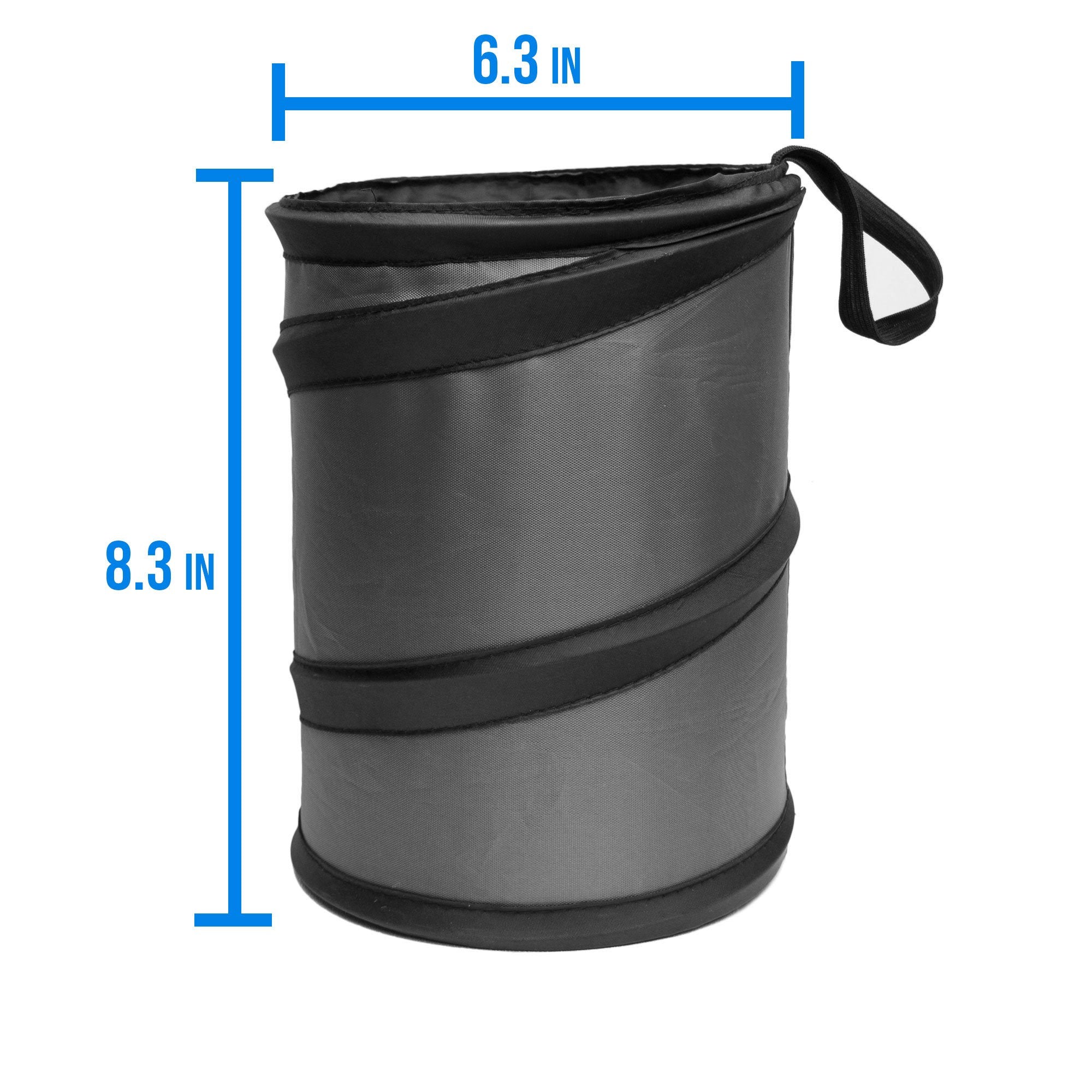 Fh Group Automotive Waterproof Portable Collapsible Small Trash Can Garbage Container Fits Most Cars, Suvs, And Trucks Mint