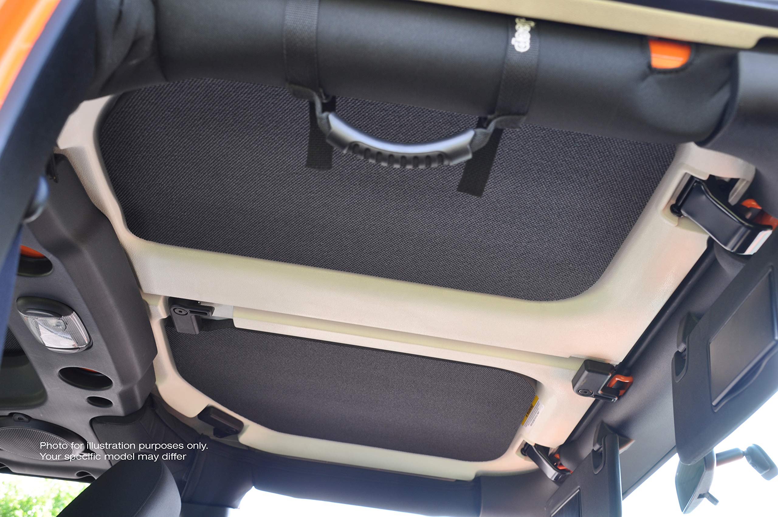Design Engineering 050135 Boom Mat White Sound Deadening Headliner Compatible With 4-Door Jeep Wrangler (2007-2010)